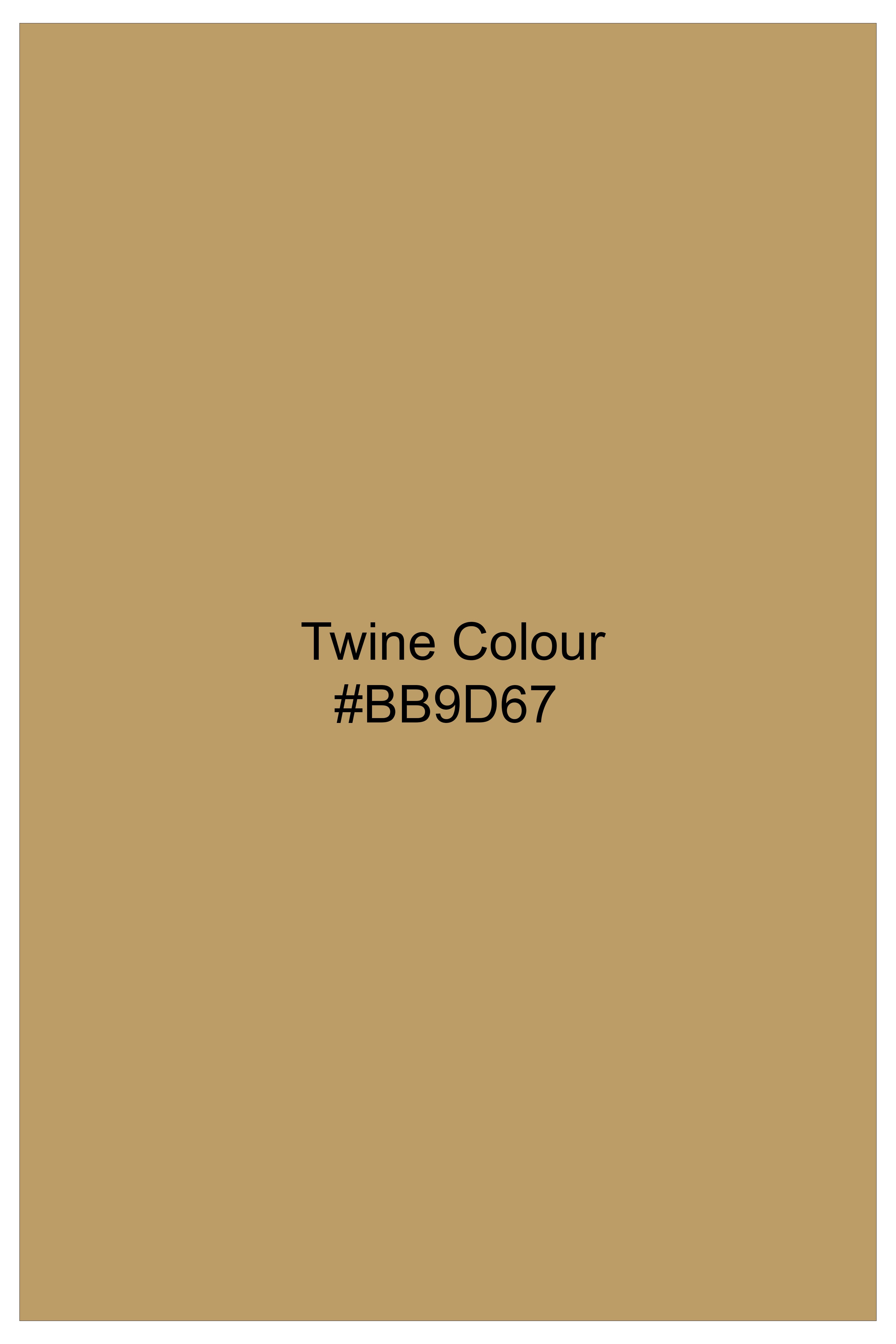Sepia-Twine Brown Solid Wool Rich Stretchable traveler Pant