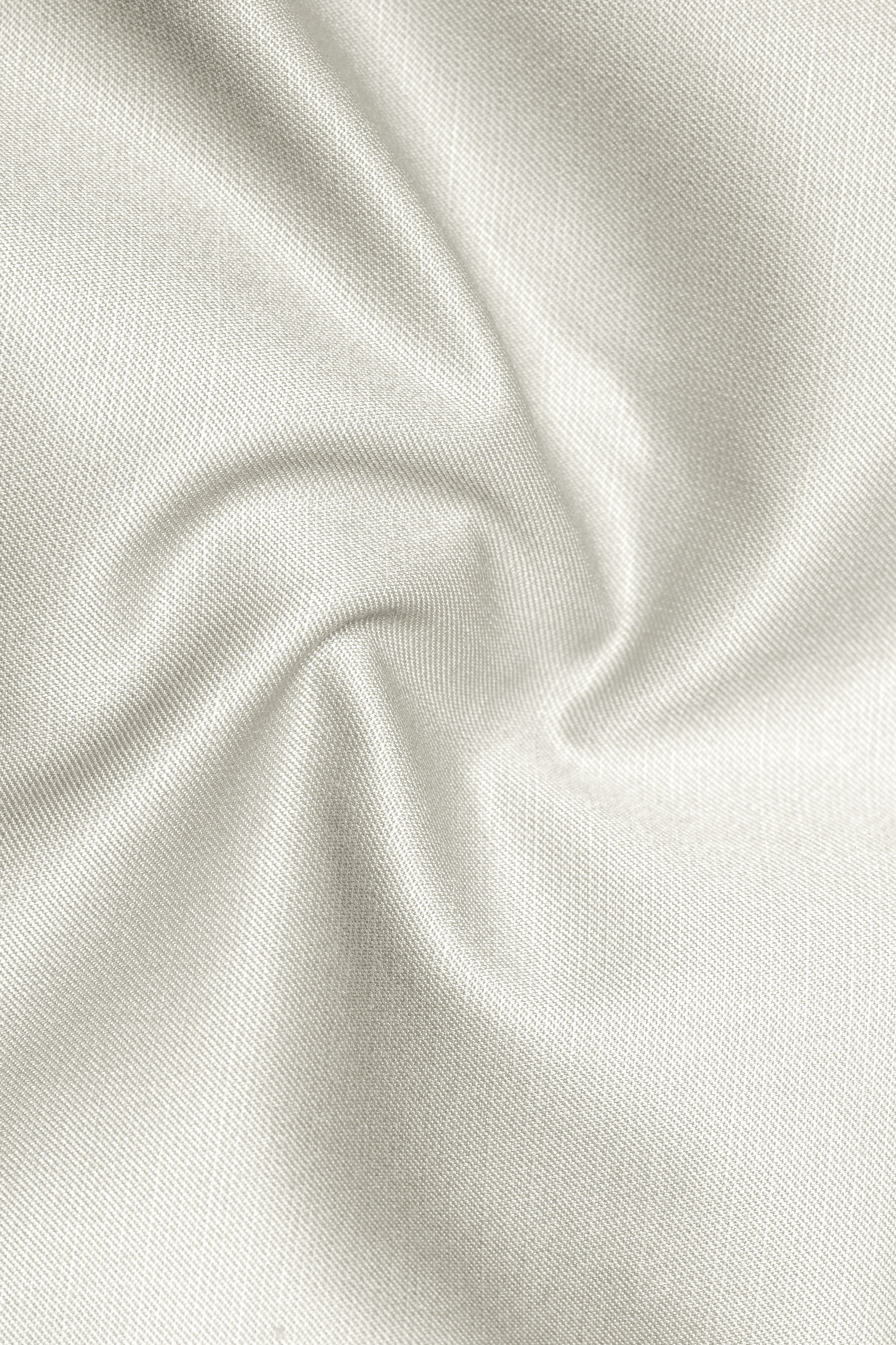 Mist-Swirl Gray Solid Wool Rich Stretchable traveler Pant