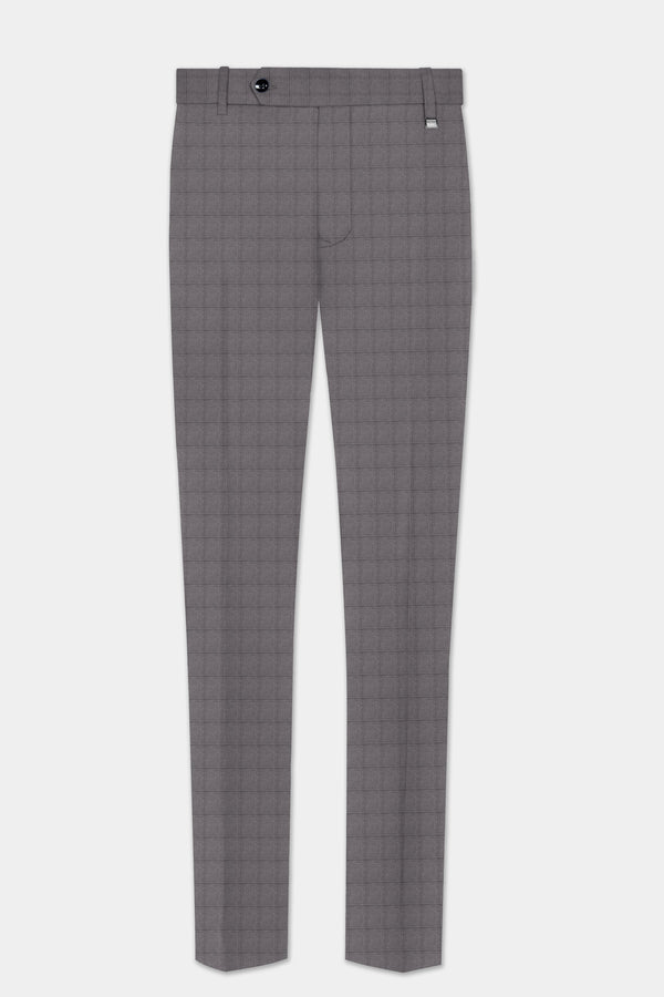 Ironside Gray Windows Wool Rich Stretchable Waistband Pant