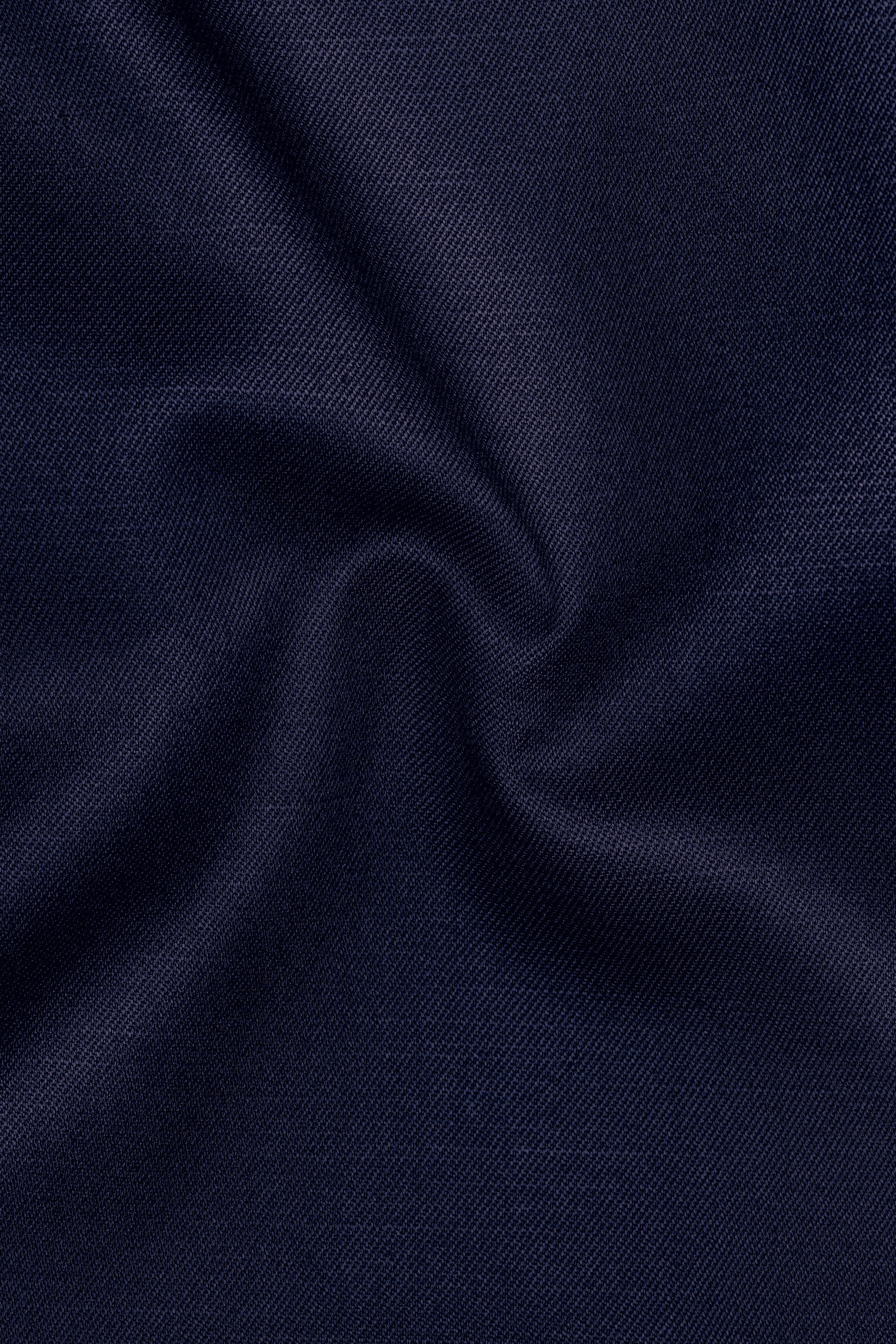 Azurion-Royal Blue Wool Rich Stretchable Waistband Pant