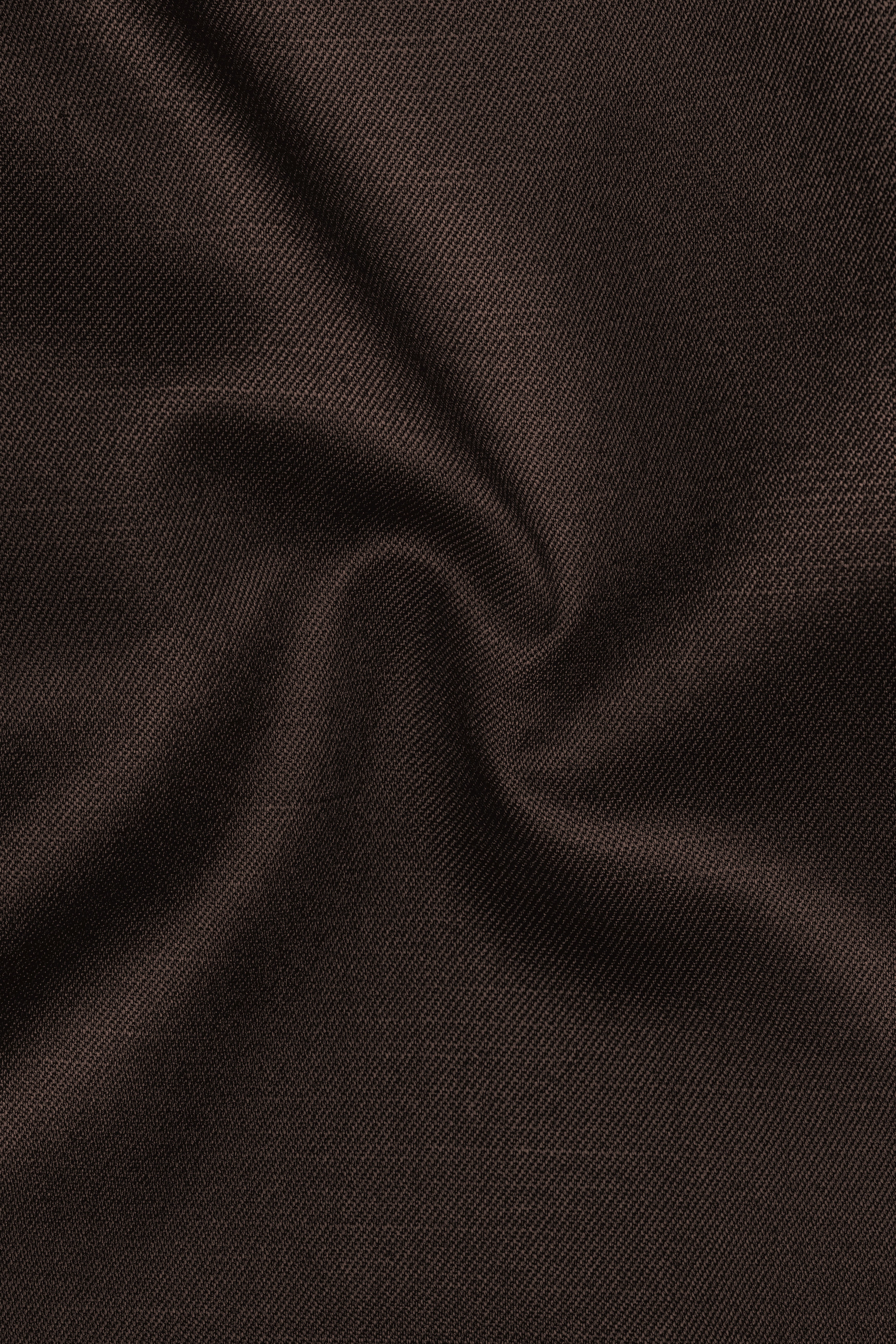 Moirayn-Eclipse Brown Wool Rich Stretchable Waistband Pant