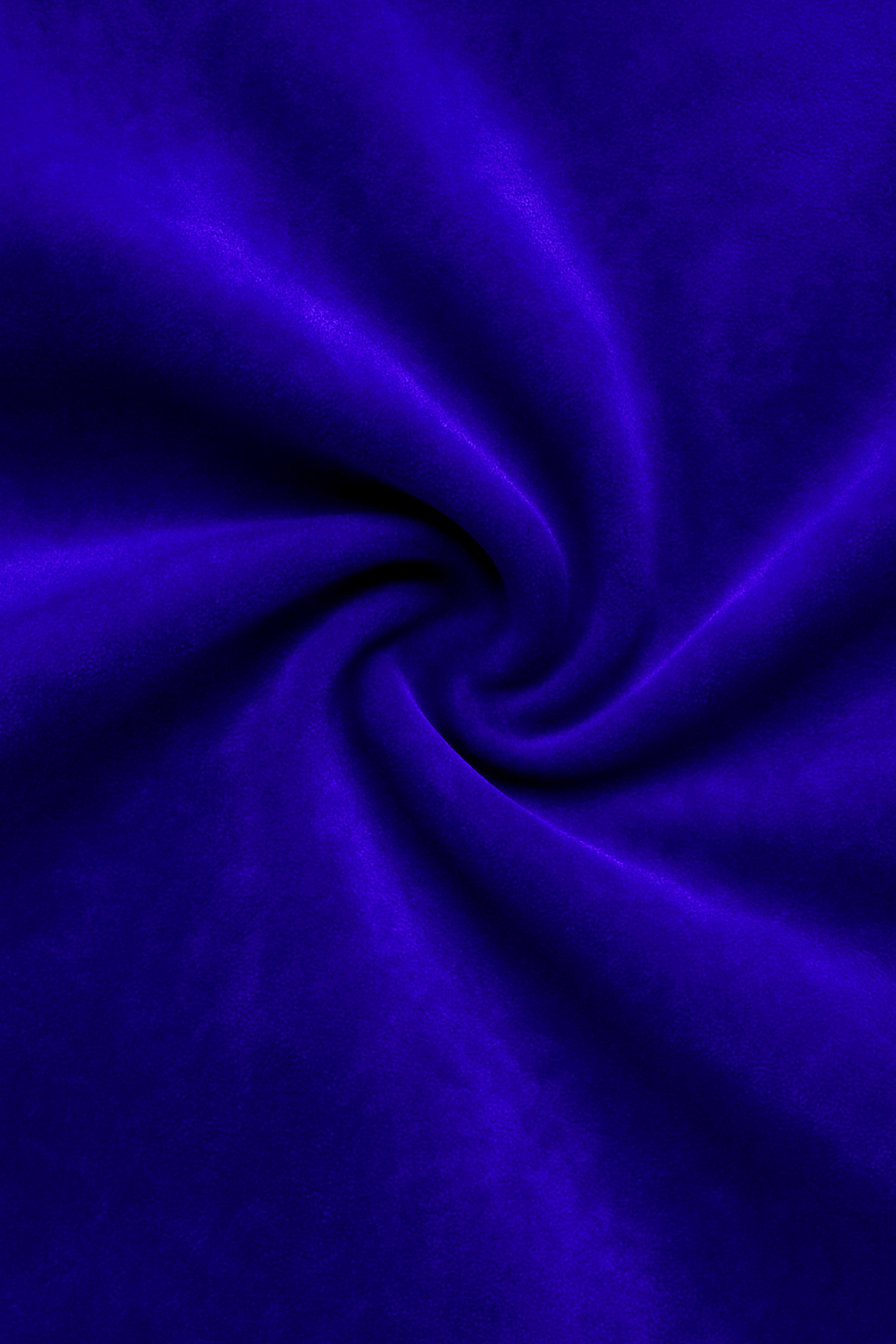Blucrest-Ultramarine Blue Velvet Stretchable Waistband Pant