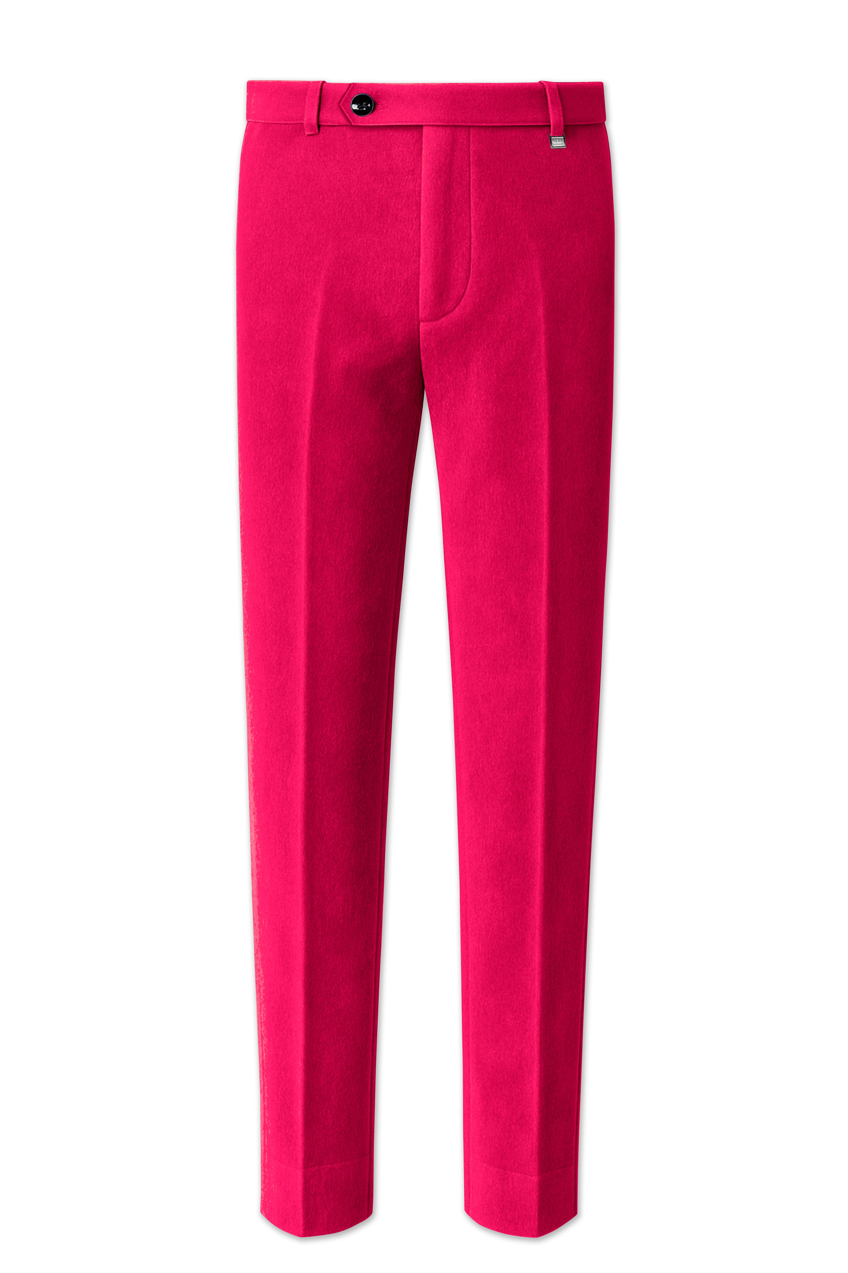 Shivelle-Shiraz Pink Velvet Stretchable Waistband Pant