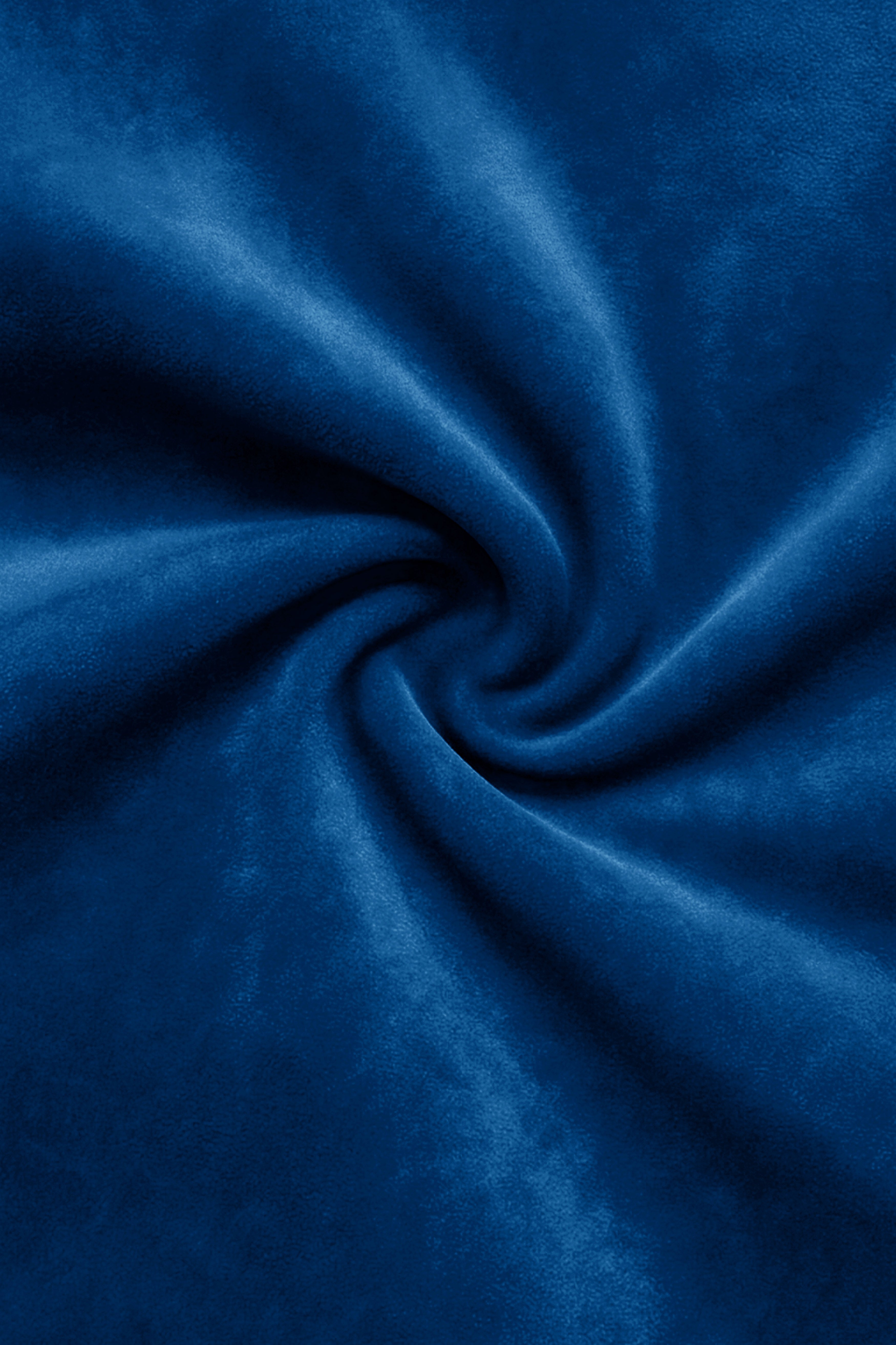 Velcrest-Prussian Blue Velvet Stretchable Waistband Pant