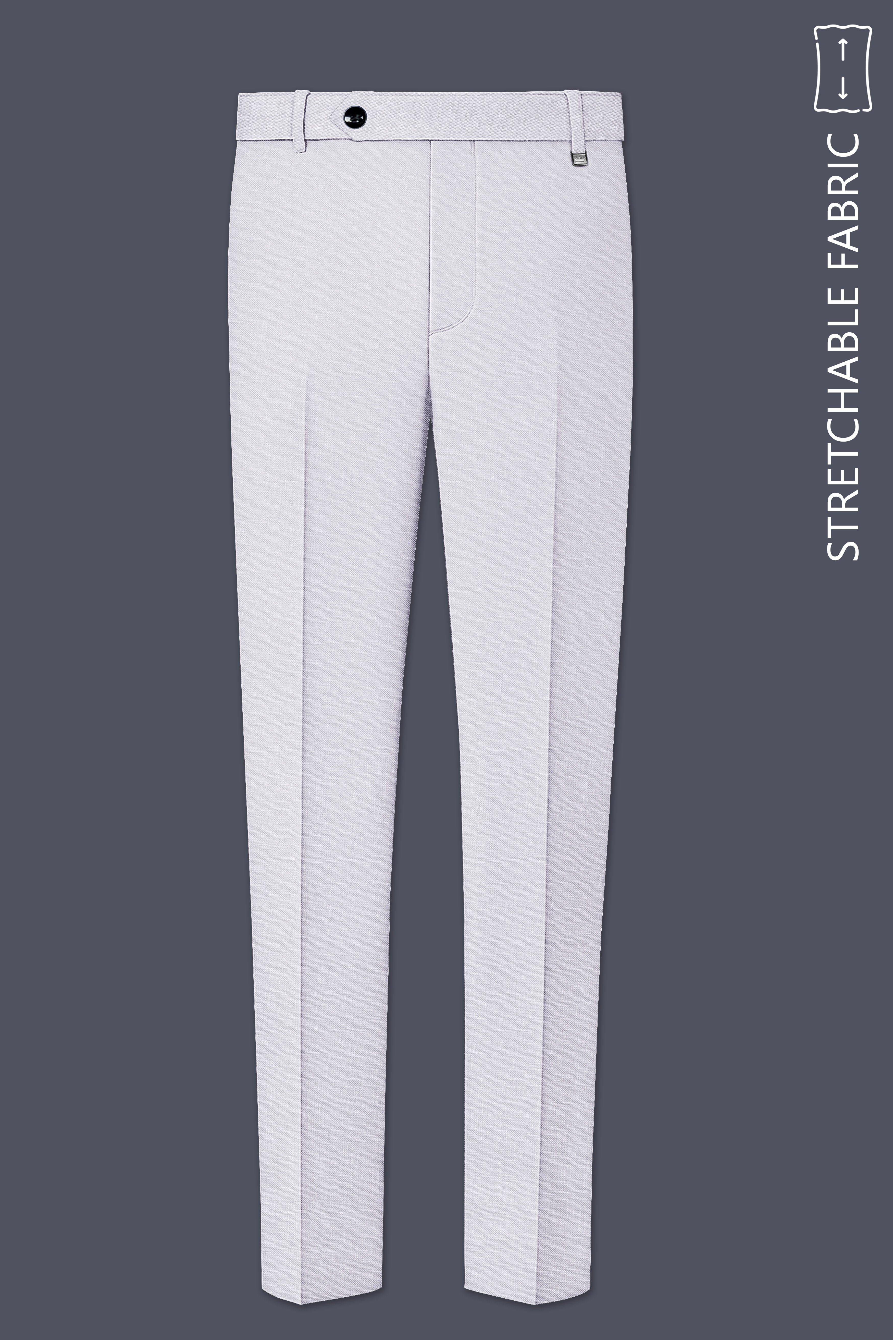 Aristo-Alto Gray Luxurious Linen Stretchable Waistband Pant