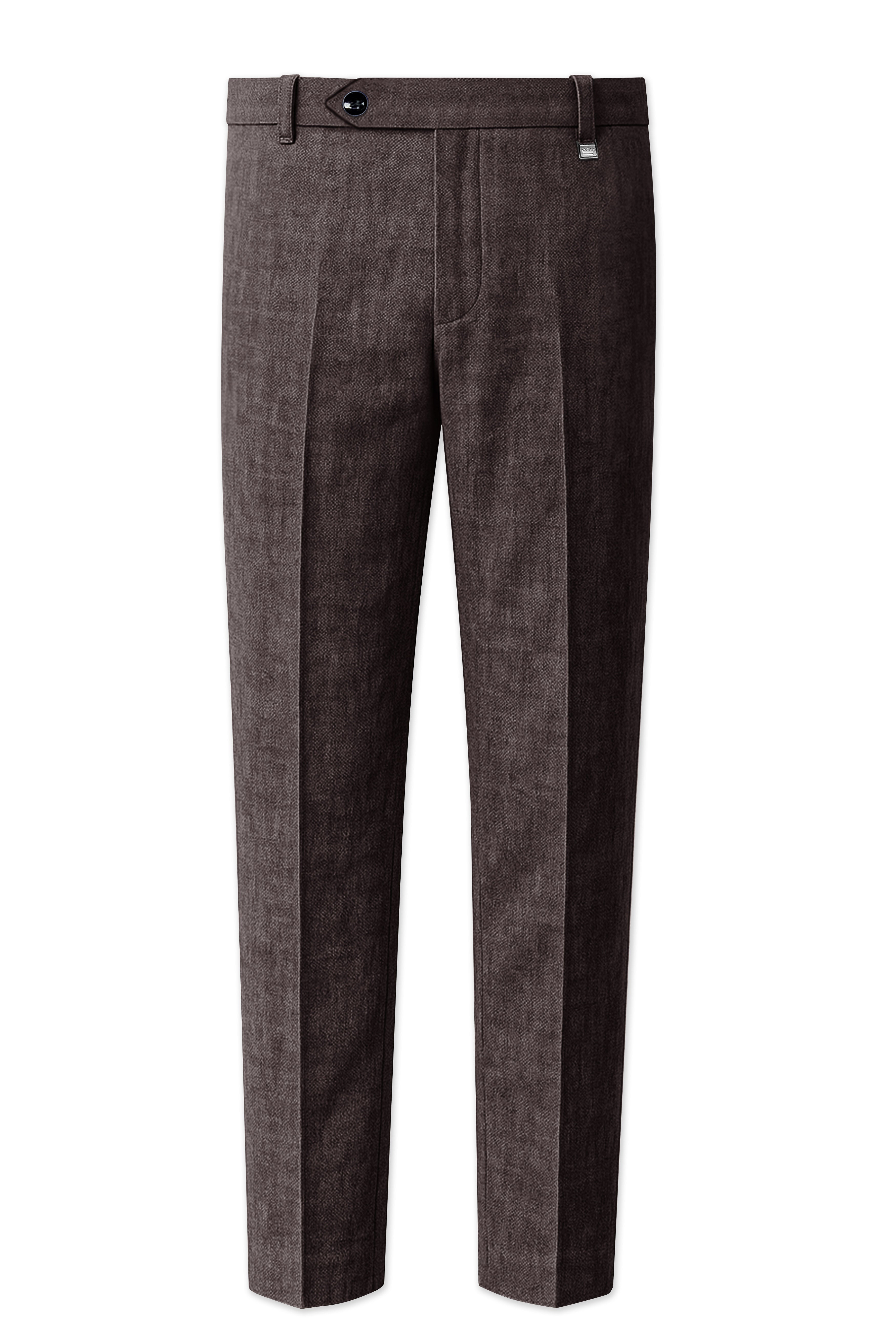 Terravo-Iridium Brown Luxurious Linen Stretchable Waistband Pant