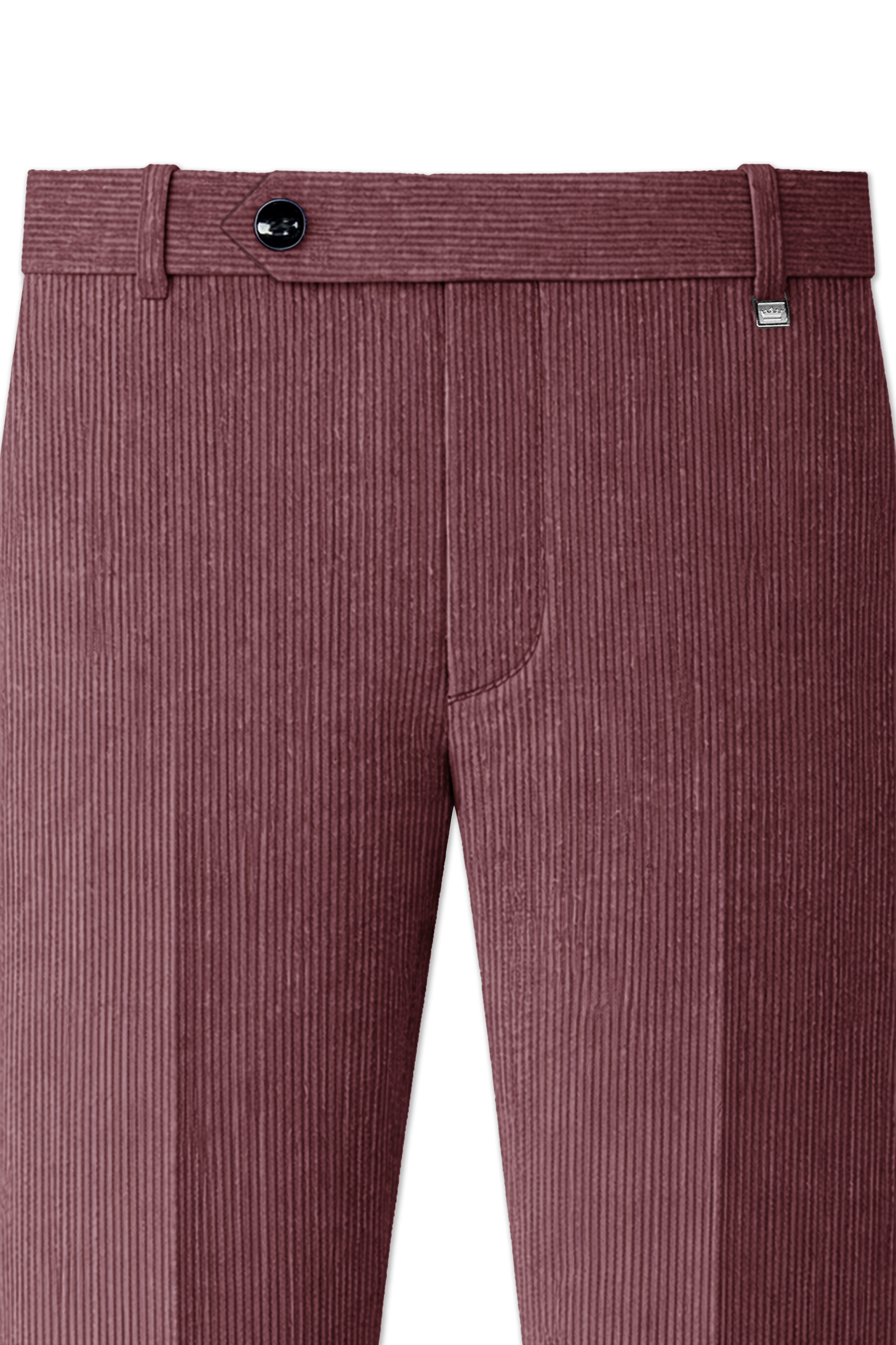 Tauzen-Rose Taupe Pink Corduroy Premium Stretchable Waistband Pant