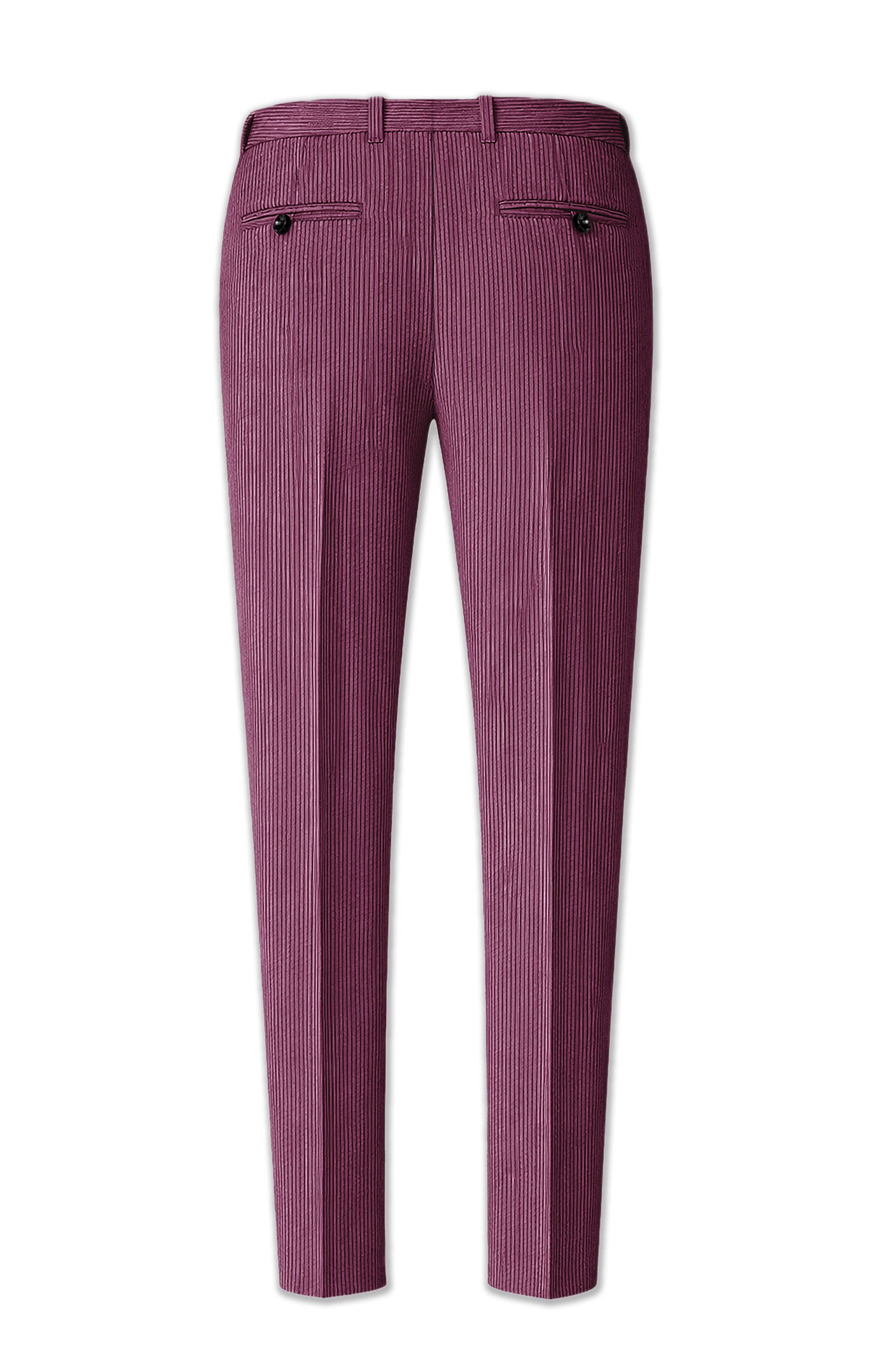Roselux-Cosmic Pink Corduroy Premium Stretchable Waistband Pant