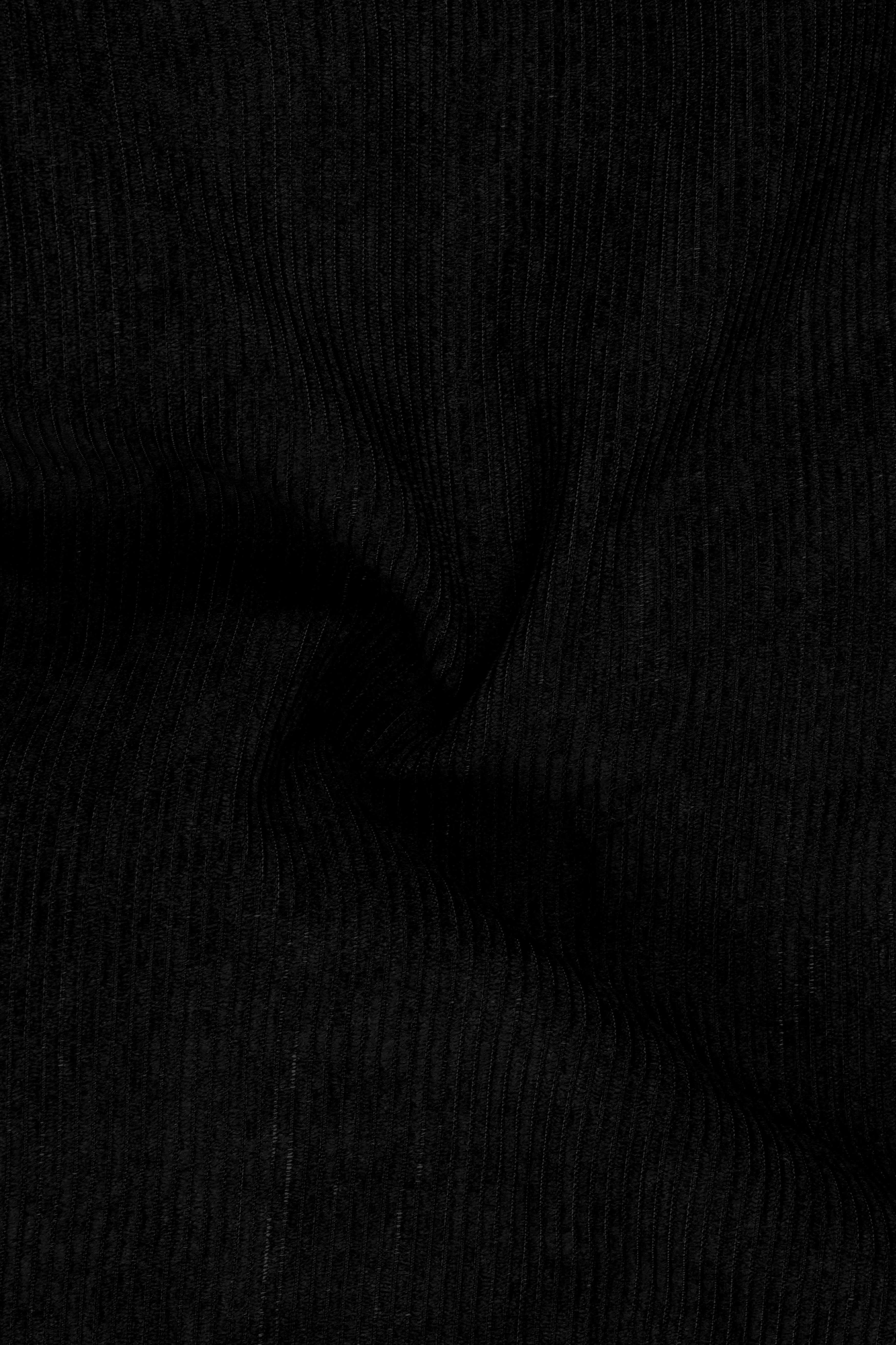 Jadenzo-Jade Black Corduroy Premium Stretchable Waistband Pant