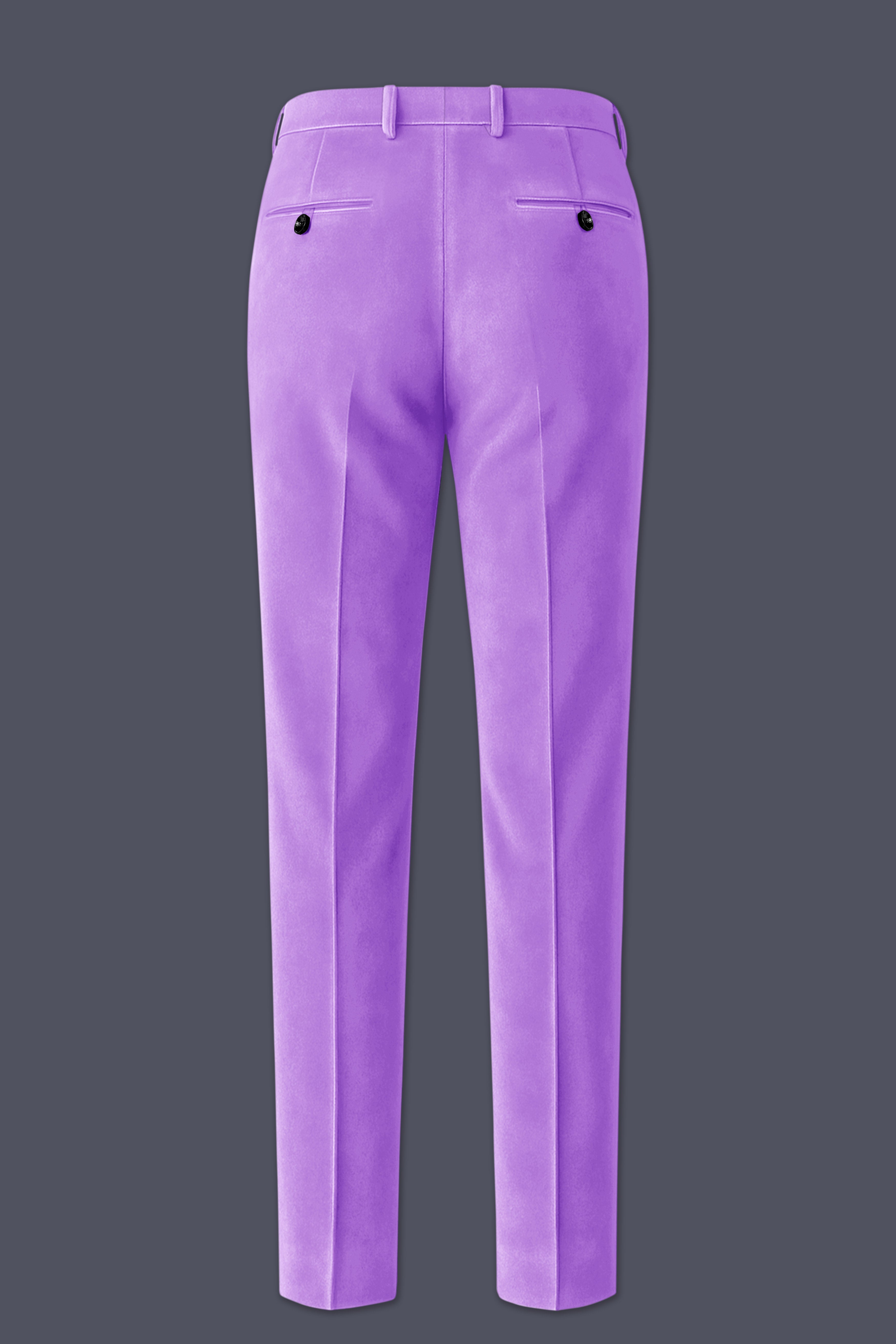 Orchid-Wisteria Purple Velvet Stretchable Waistband Pant