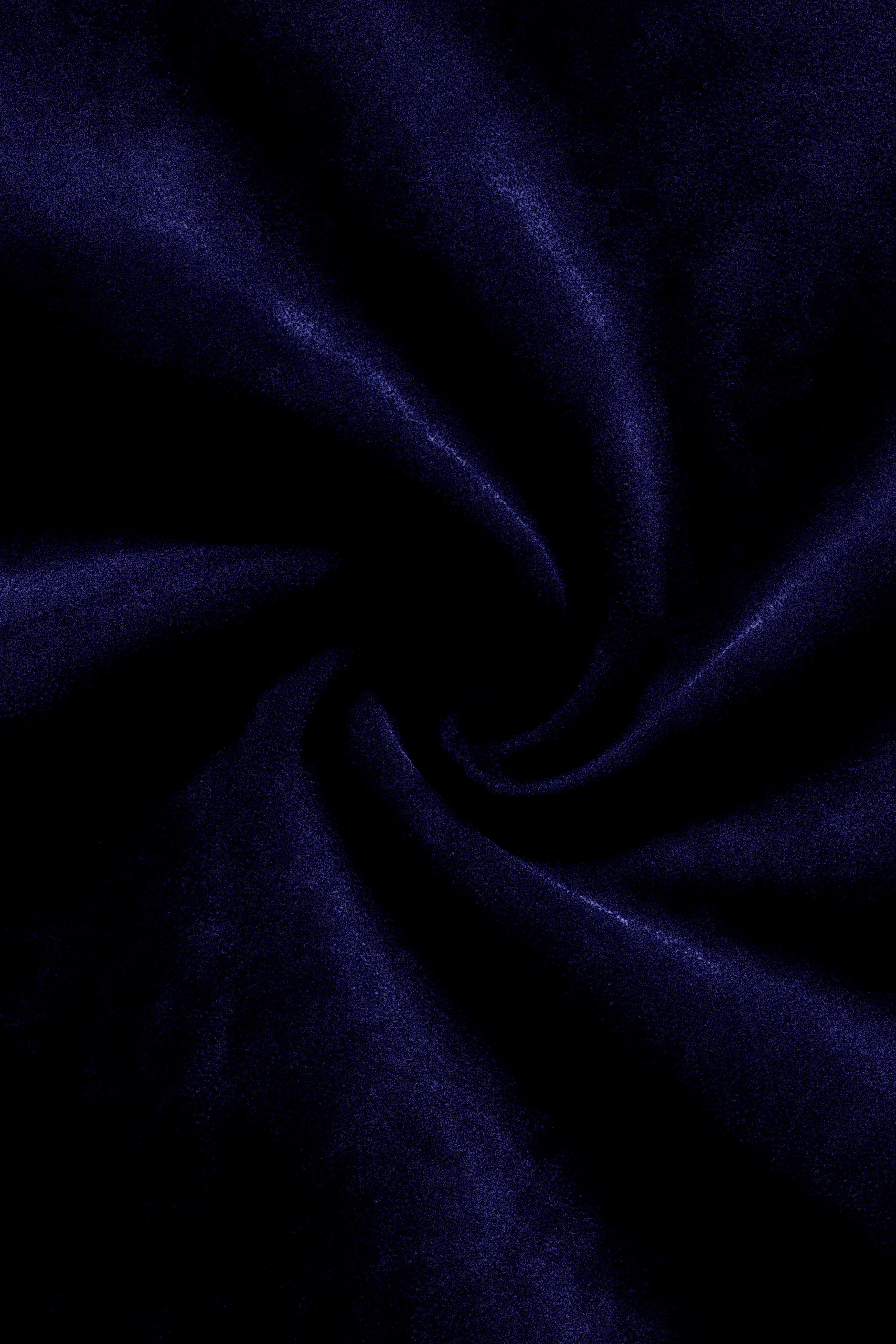 Aether-Stratos Blue Velvet Stretchable Waistband Pant