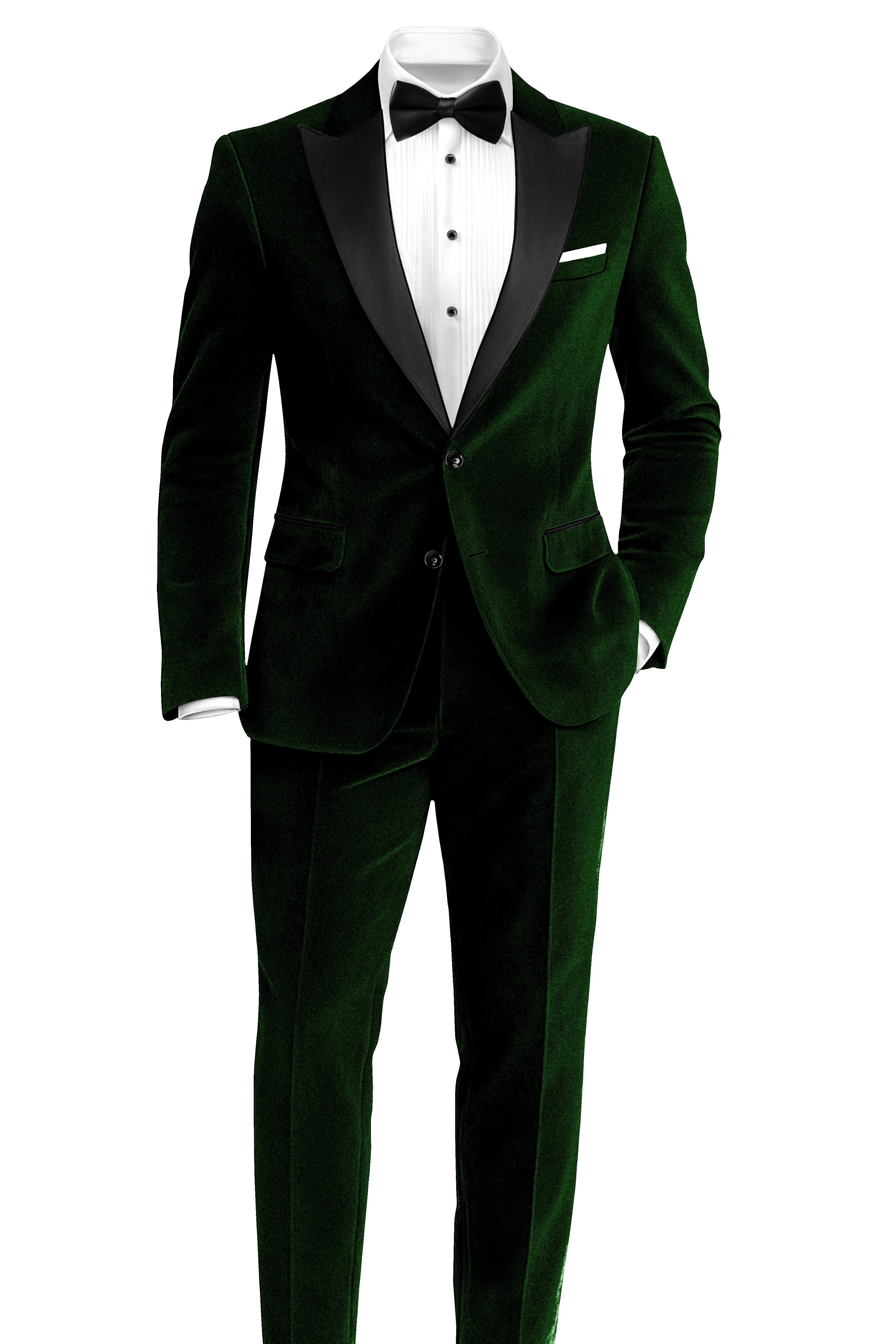 Emerald-Sacramento Green Velvet Stretchable Waistband Pant