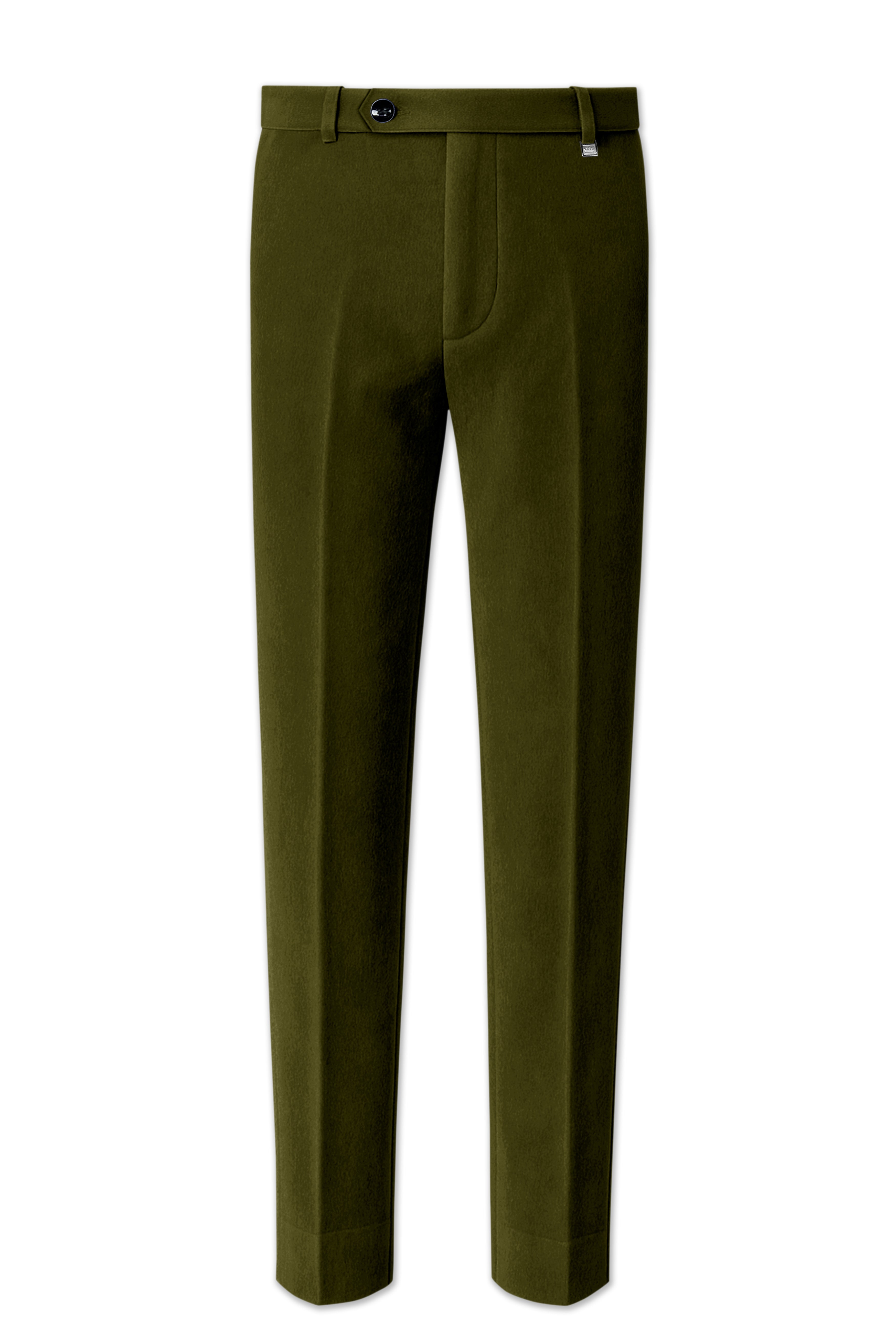 Hunter-Clinker Green Velvet Stretchable Waistband Pant