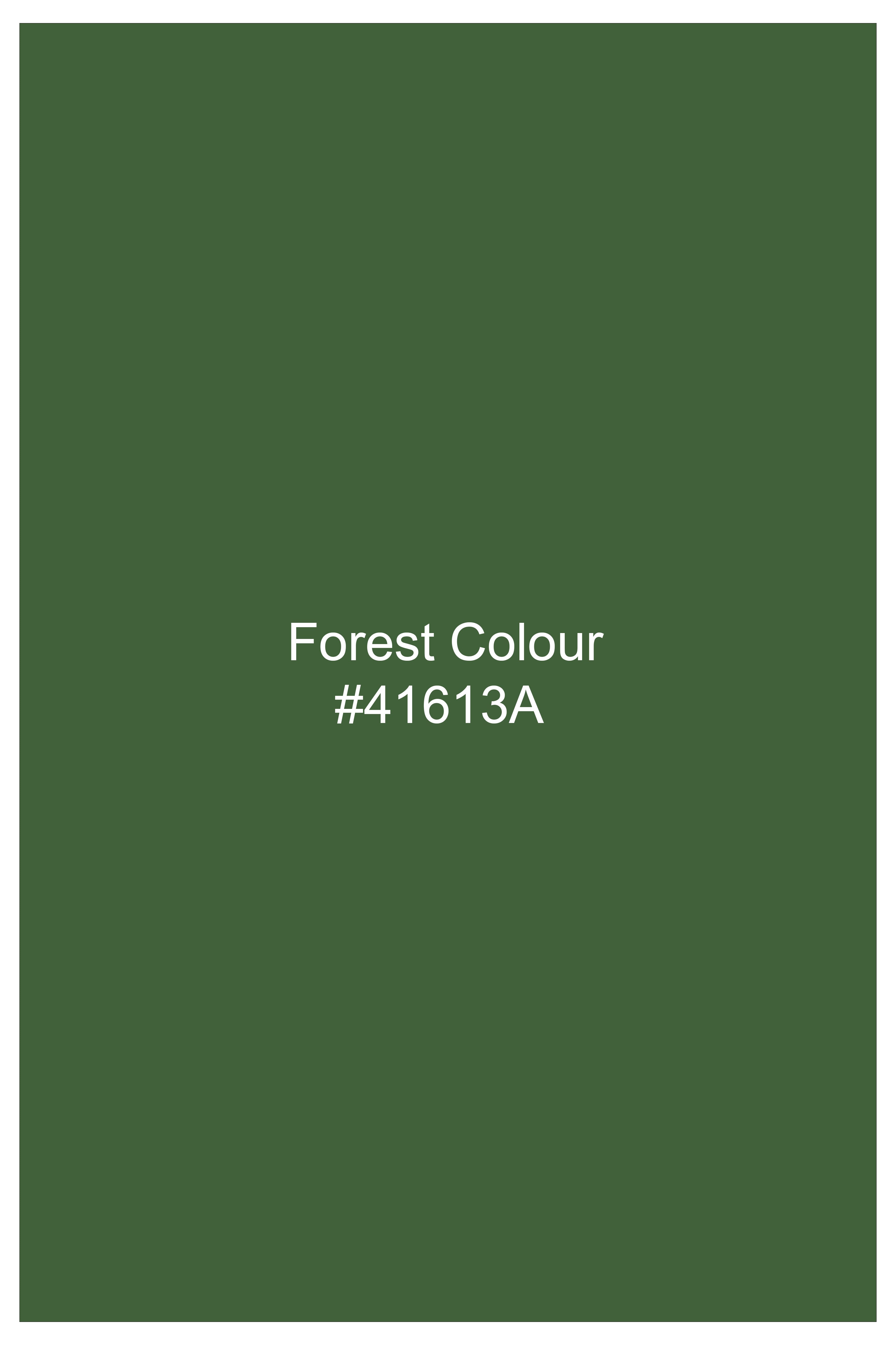 Viridian-Forest Green Wool Rich Slight Stretch Waistband Pant