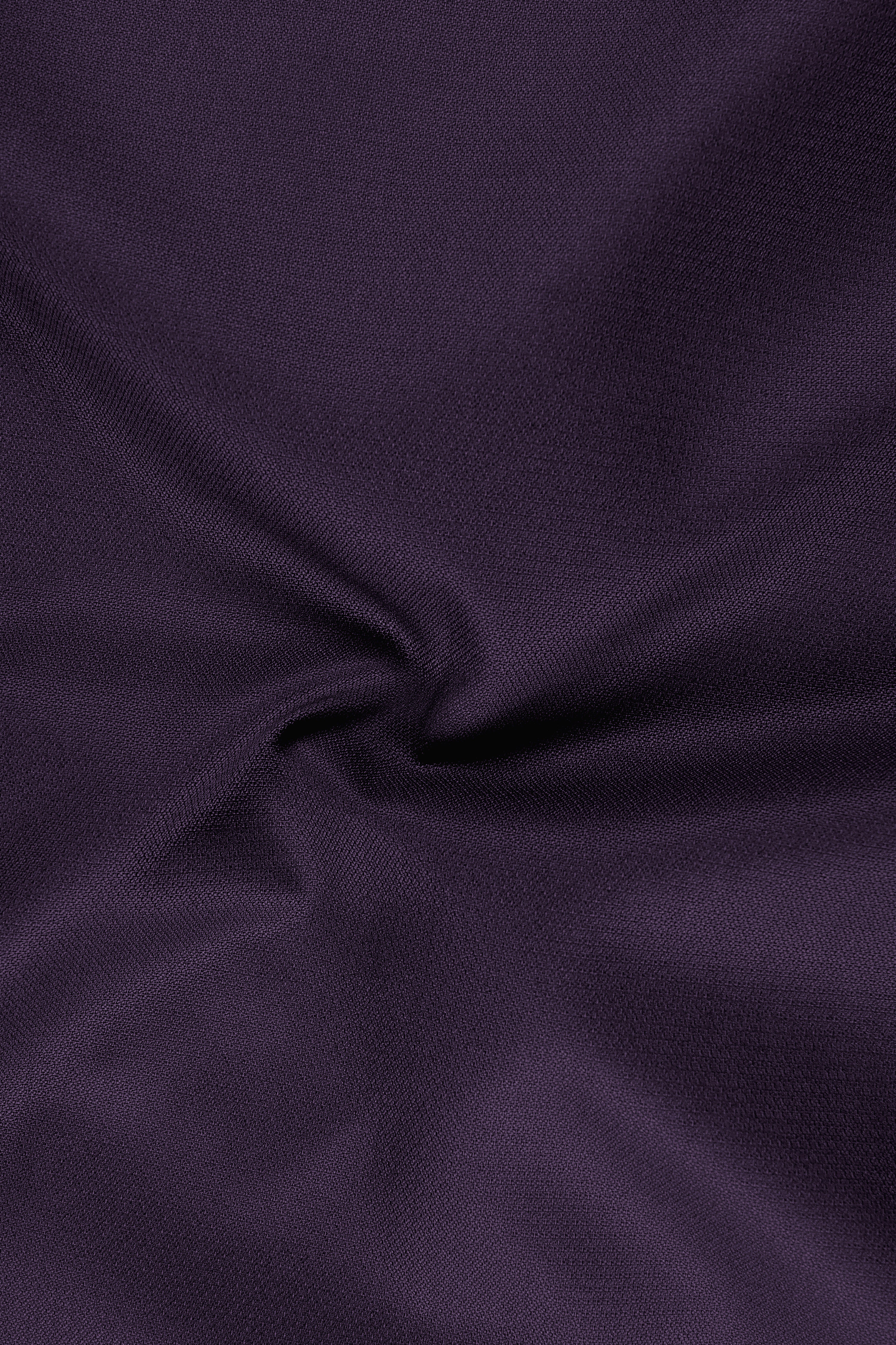 Opulent-Bastille Purple Diamond Textured Wool Rich Slight Stretch Waistband Pant