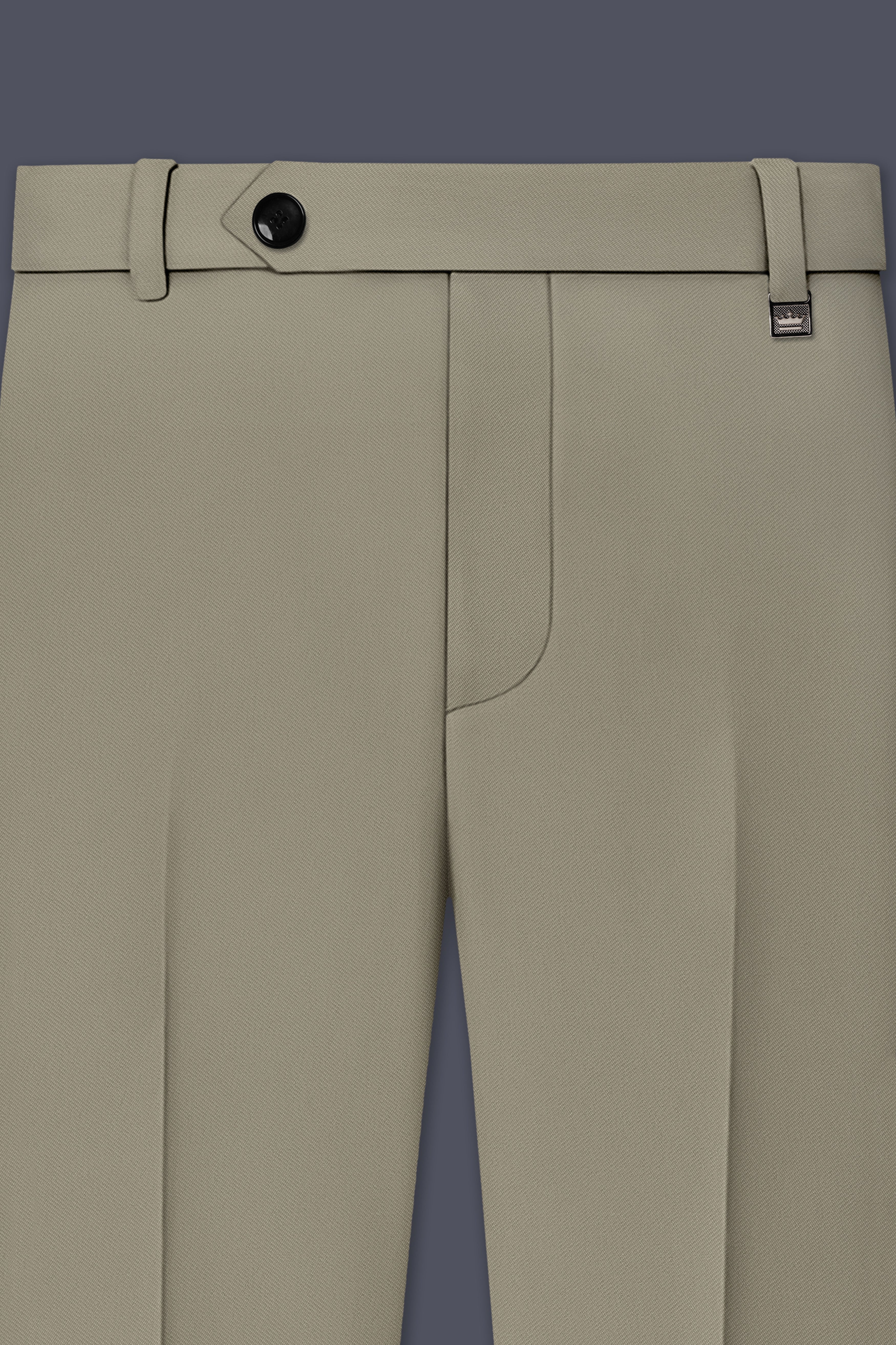 Loden-Korean Kokoda Green 4-Way Stretch Wrinkle-Free Wool Rich Stretchable Waistband Pant