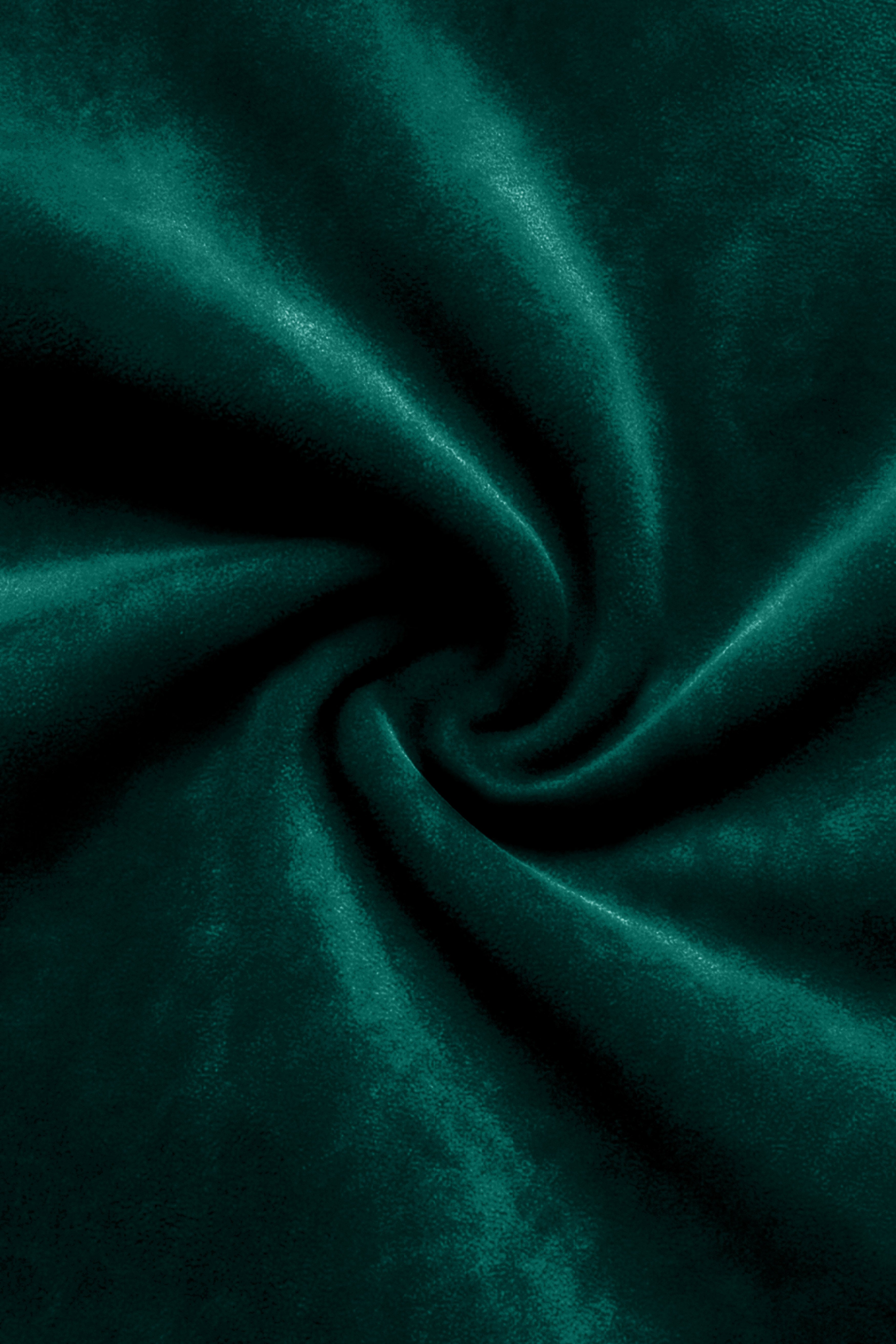 Lagoon-Teal Green Velvet Stretchable Waistband Pant