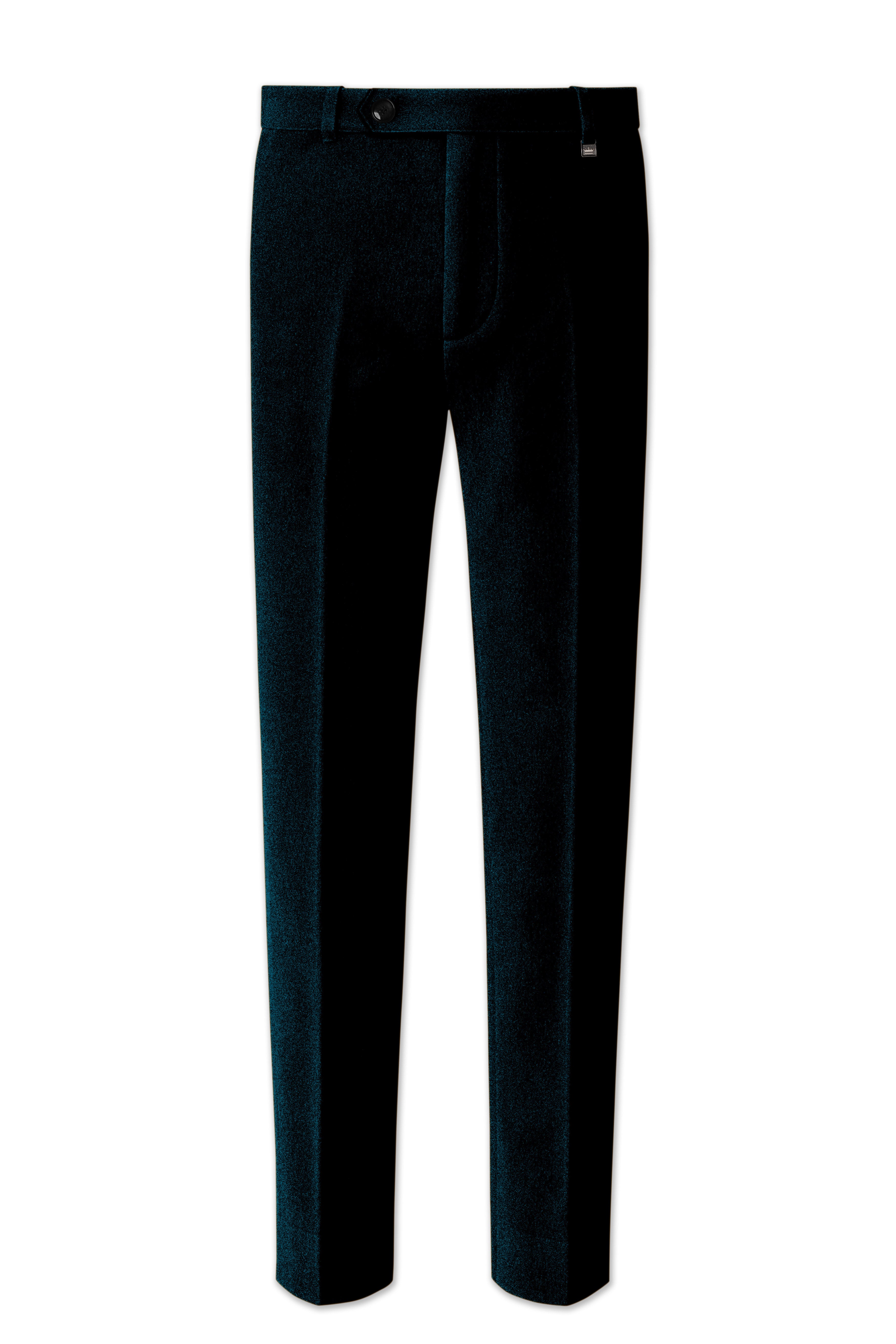 Rogue-Jaguar Blue Velvet Stretchable Waistband Pant