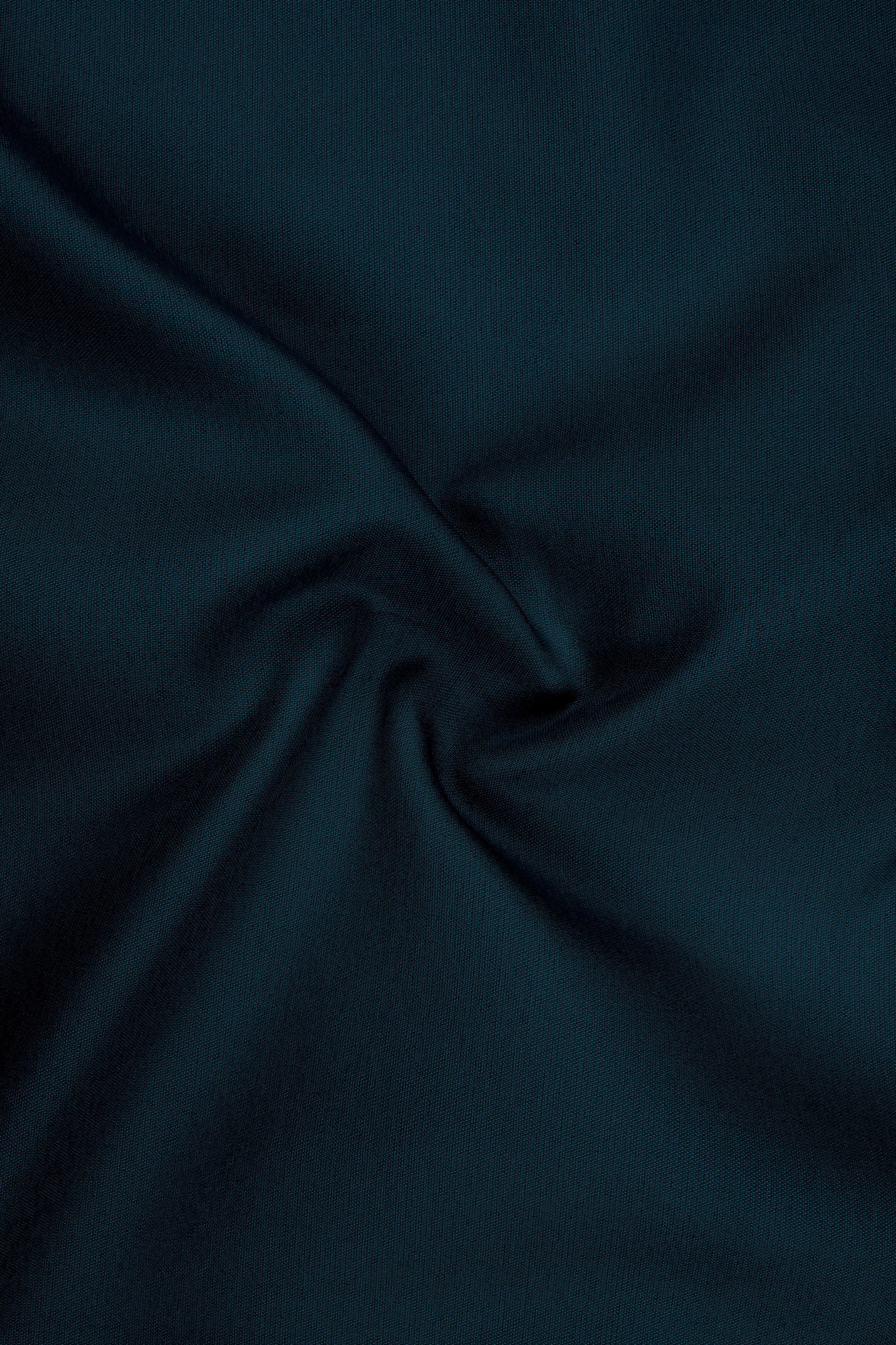 Zephyr-Korean Teal Green 4-Way Stretch Wrinkle-Free Wool Rich Stretchable Waistband Pant