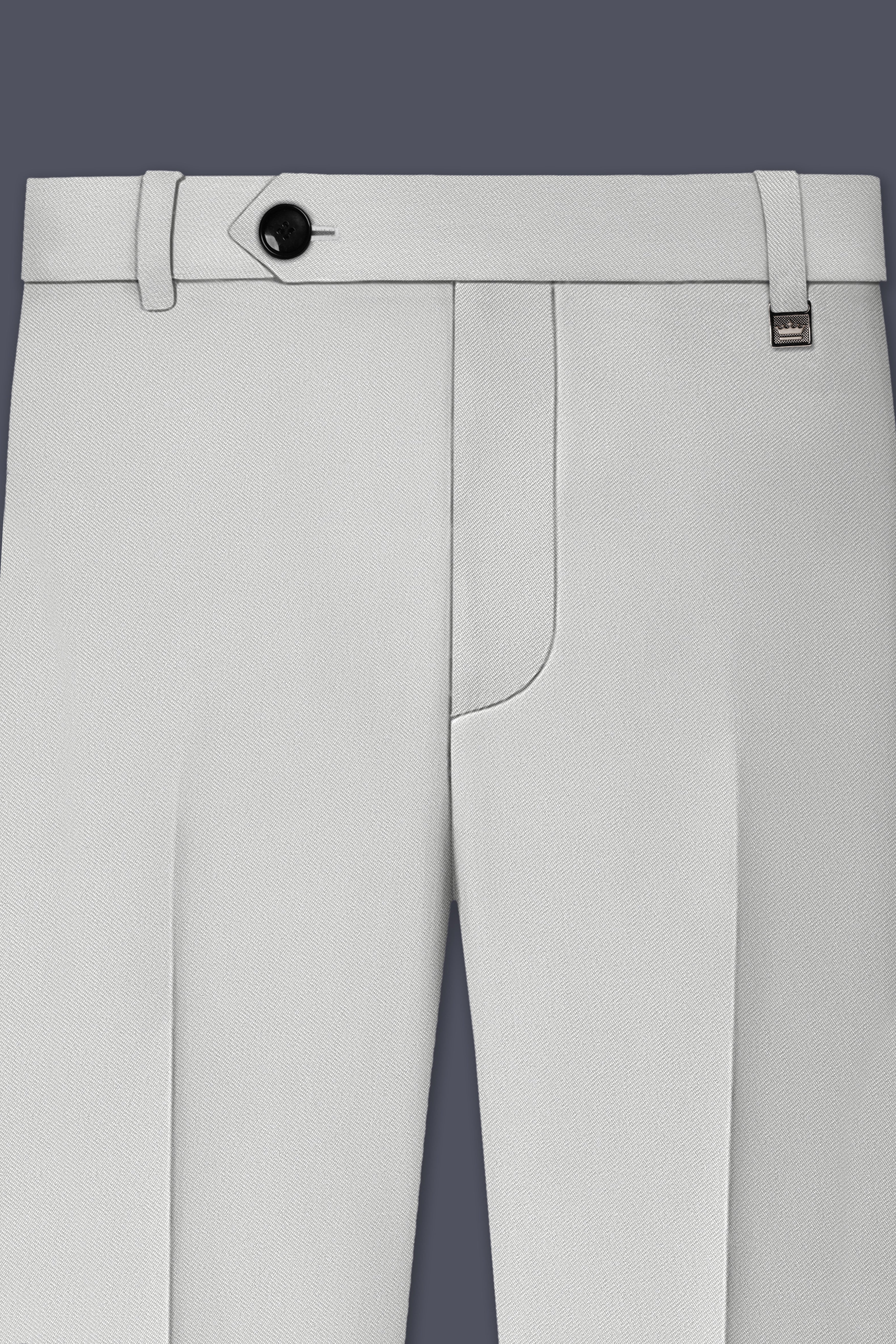 Axiom-Korean Nickel Gray 4-Way Stretch Wrinkle-Free Wool Rich Stretchable Waistband Pant