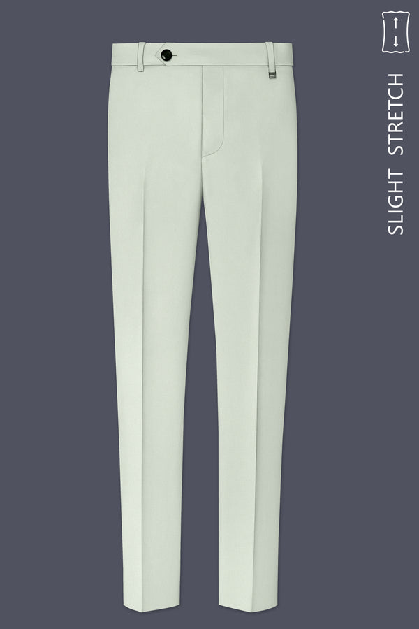 Ascend-Tasman Green Wool Rich Slight Stretch Waistband Pant
