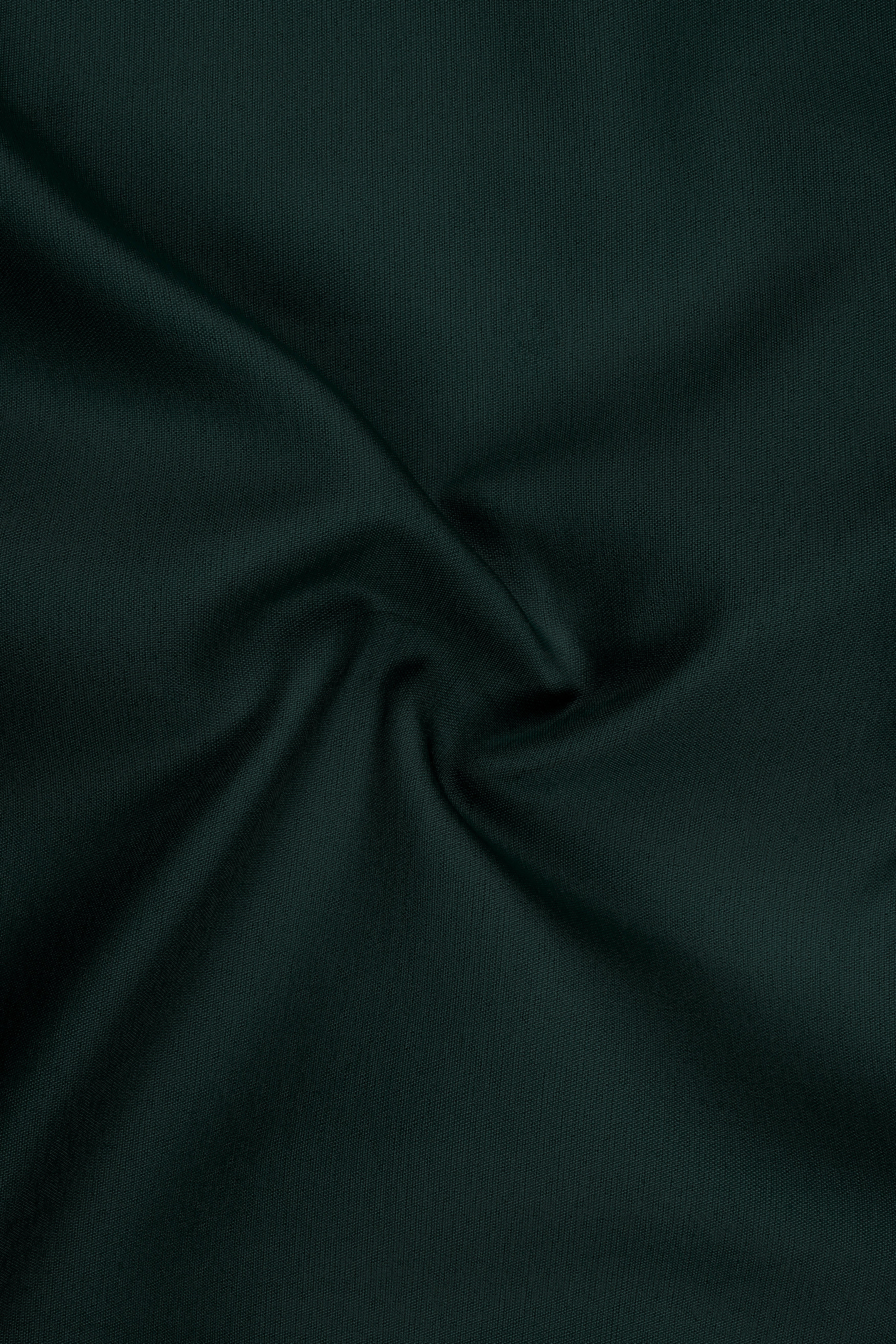 Lustre-Emerald Green Wool Rich Slight Stretch Waistband Pant