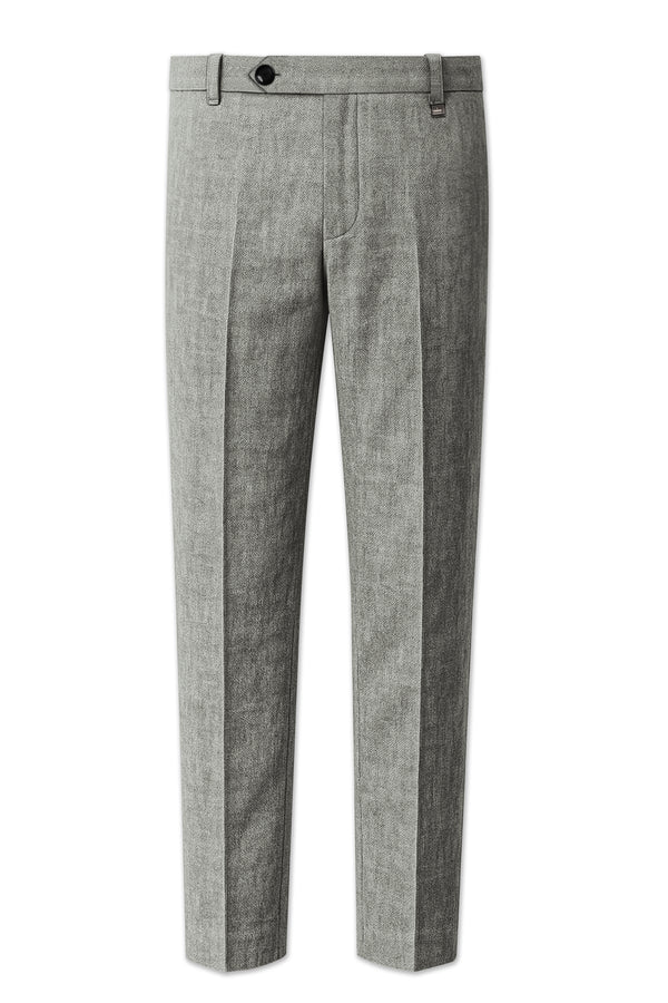 Verdant-Friar Green Luxurious Linen Stretchable Waistband Pant