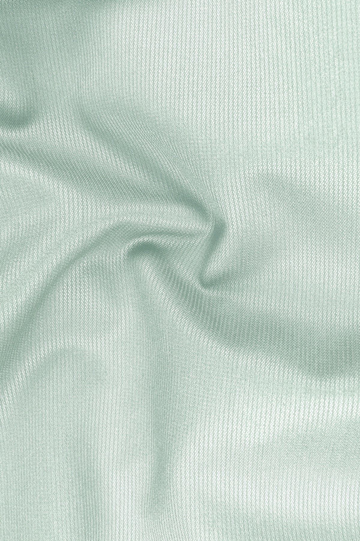Viridis-Pumice Green Diamond Textured Wool Rich Slight Stretch Waistband Pant