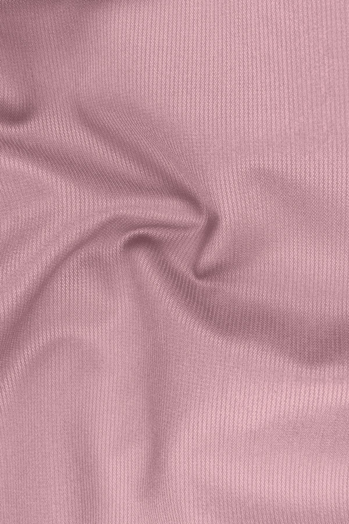 Isadora-Careys Pink Diamond Textured Wool Rich Slight Stretch Waistband Pant
