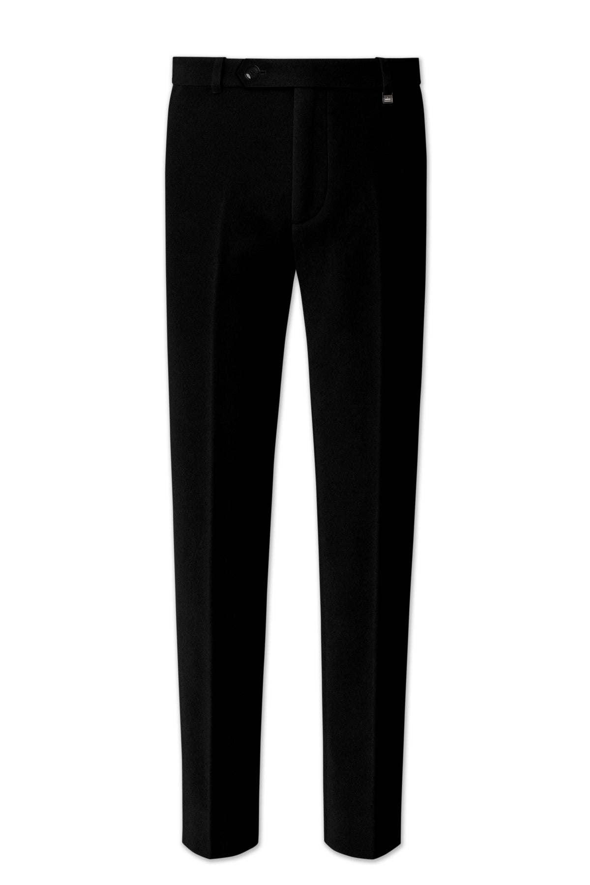 Aurelius-Jade Black Velvet Stretchable Waistband Pant