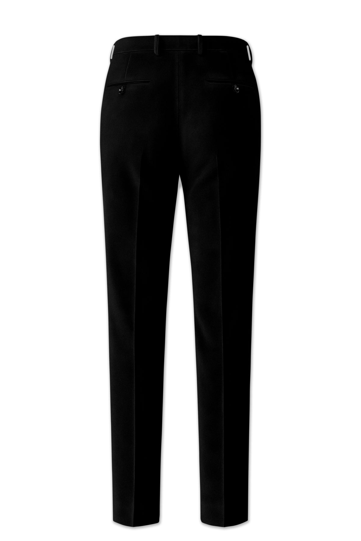 Aurelius-Jade Black Velvet Stretchable Waistband Pant