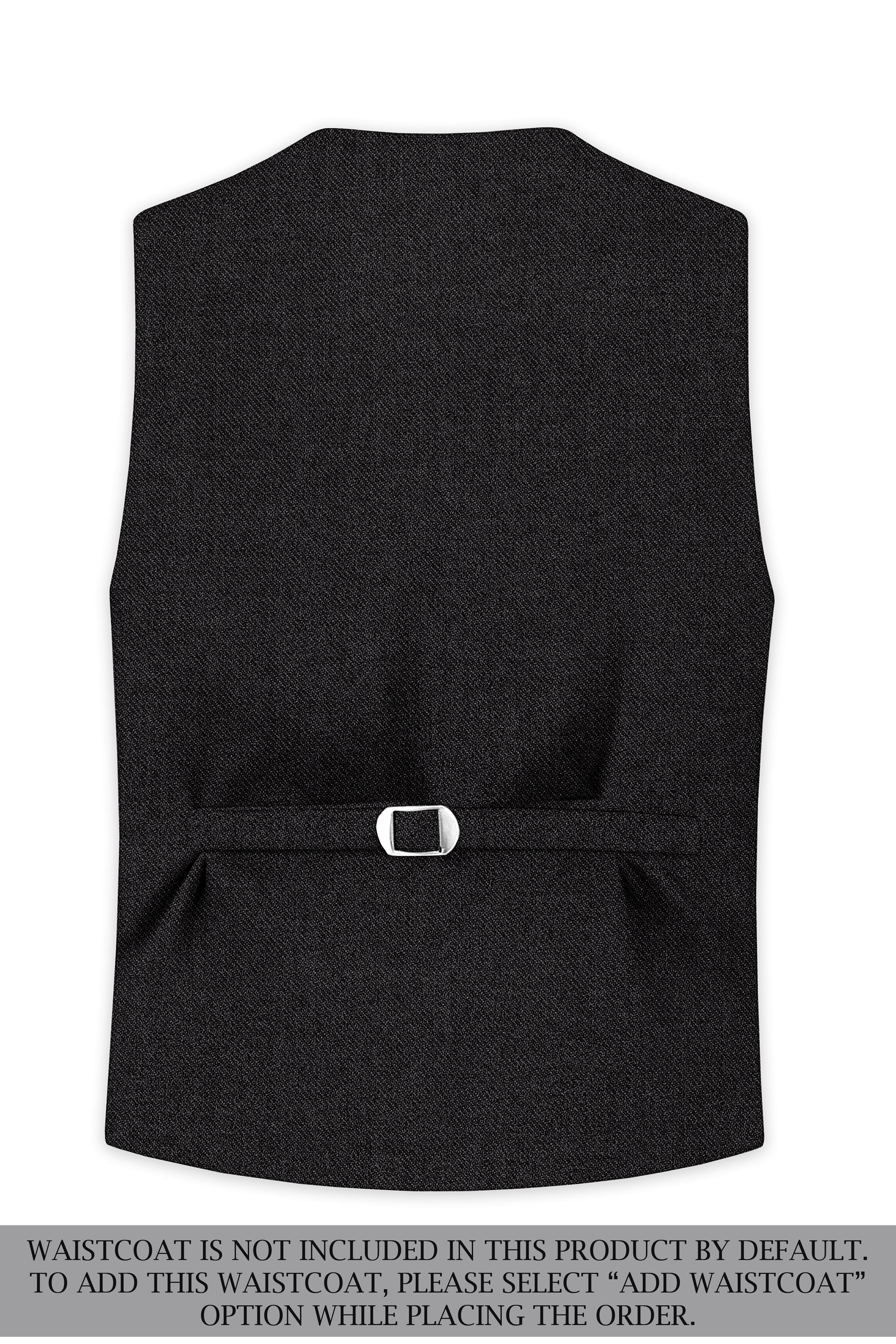 Cinerro-Mine Shaft Gray Textured Tweed Single Breasted Overcoat With Pant