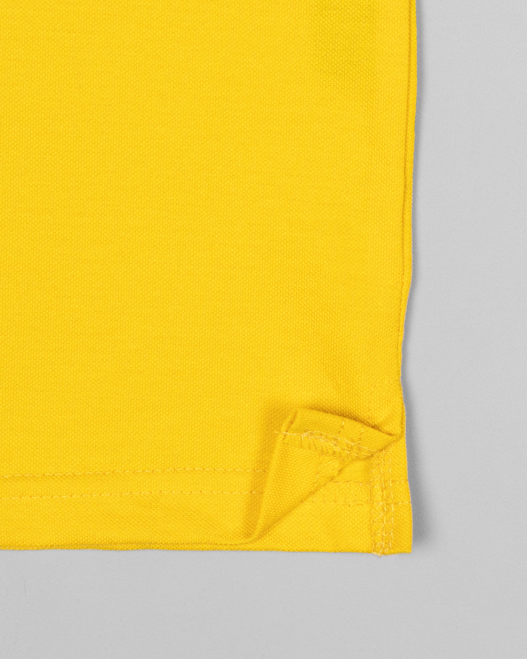 Lightning Yellow Super Soft Organic Cotton Mercerised Pique Polo