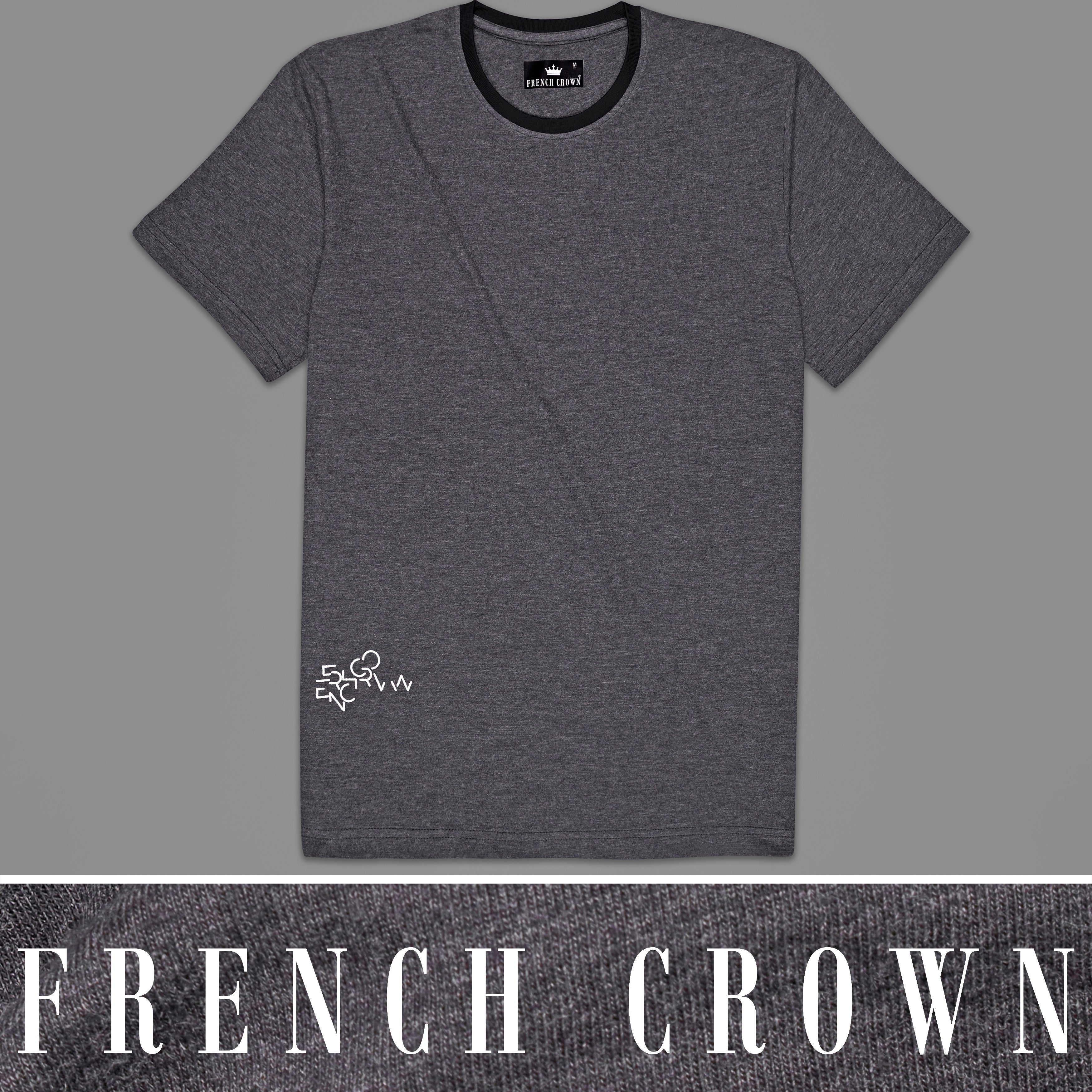 Gravel Gray Half Sleeves Super Soft Premium Round Neck