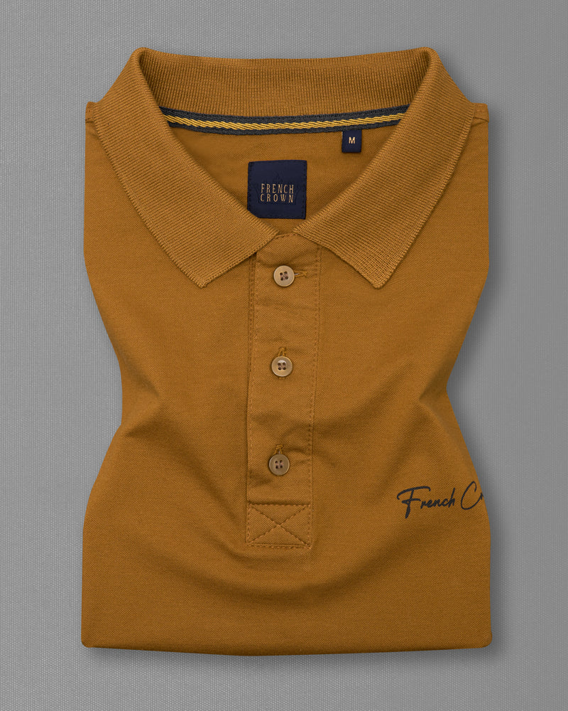 Kumera Brown Mercerised Pique Polo TS875-S, TS875-M, TS875-L, TS875-XL, TS875-XXL