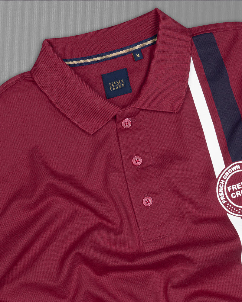 Claret Maroon Mercerised Pique Polo TS881-S, TS881-M, TS881-L, TS881-XL, TS881-XXL