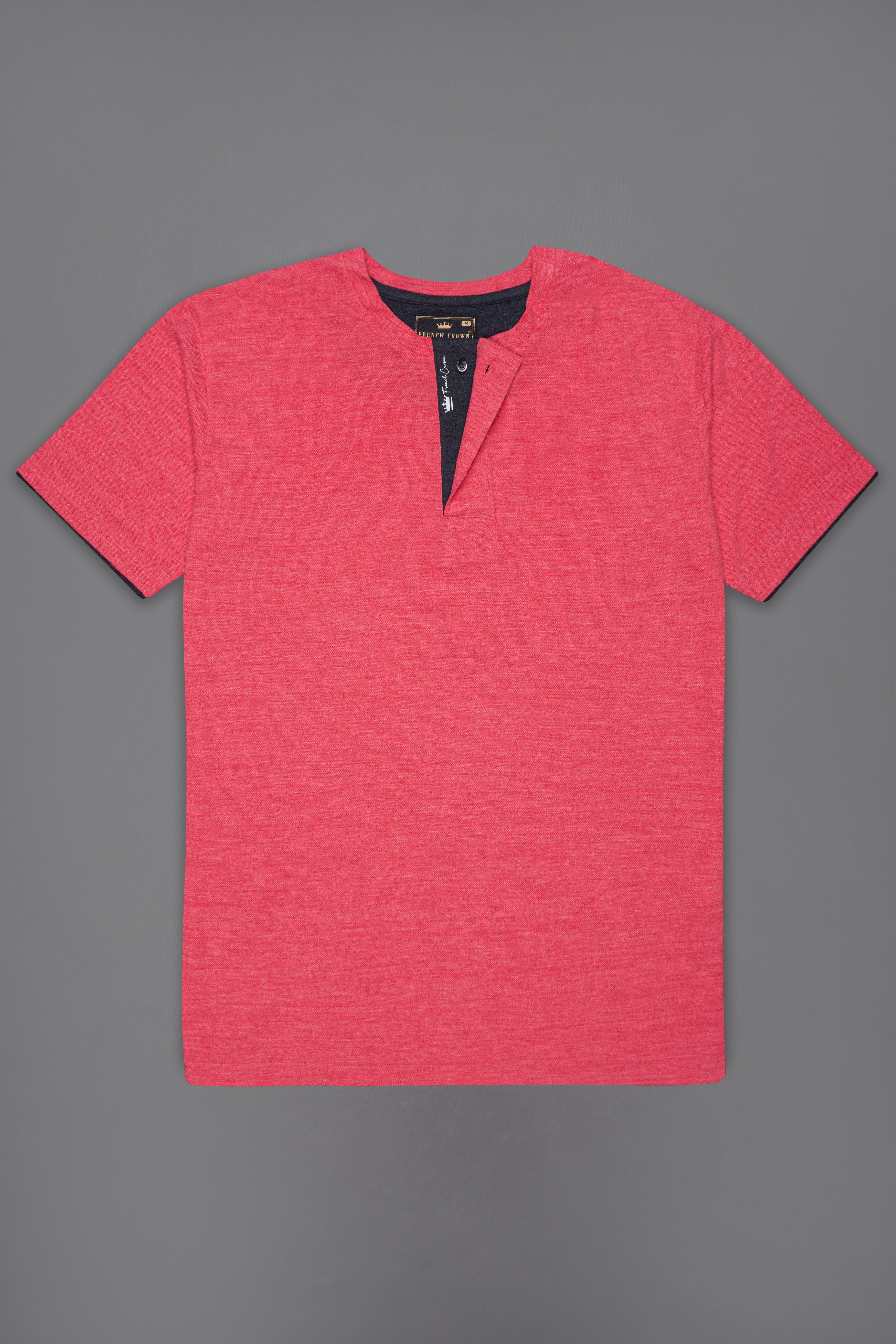 Cranberry Red Premium Cotton Round Neck Pique T-Shirt TS900-S, TS900-M, TS900-L, TS900-XL, TS900-XXL
