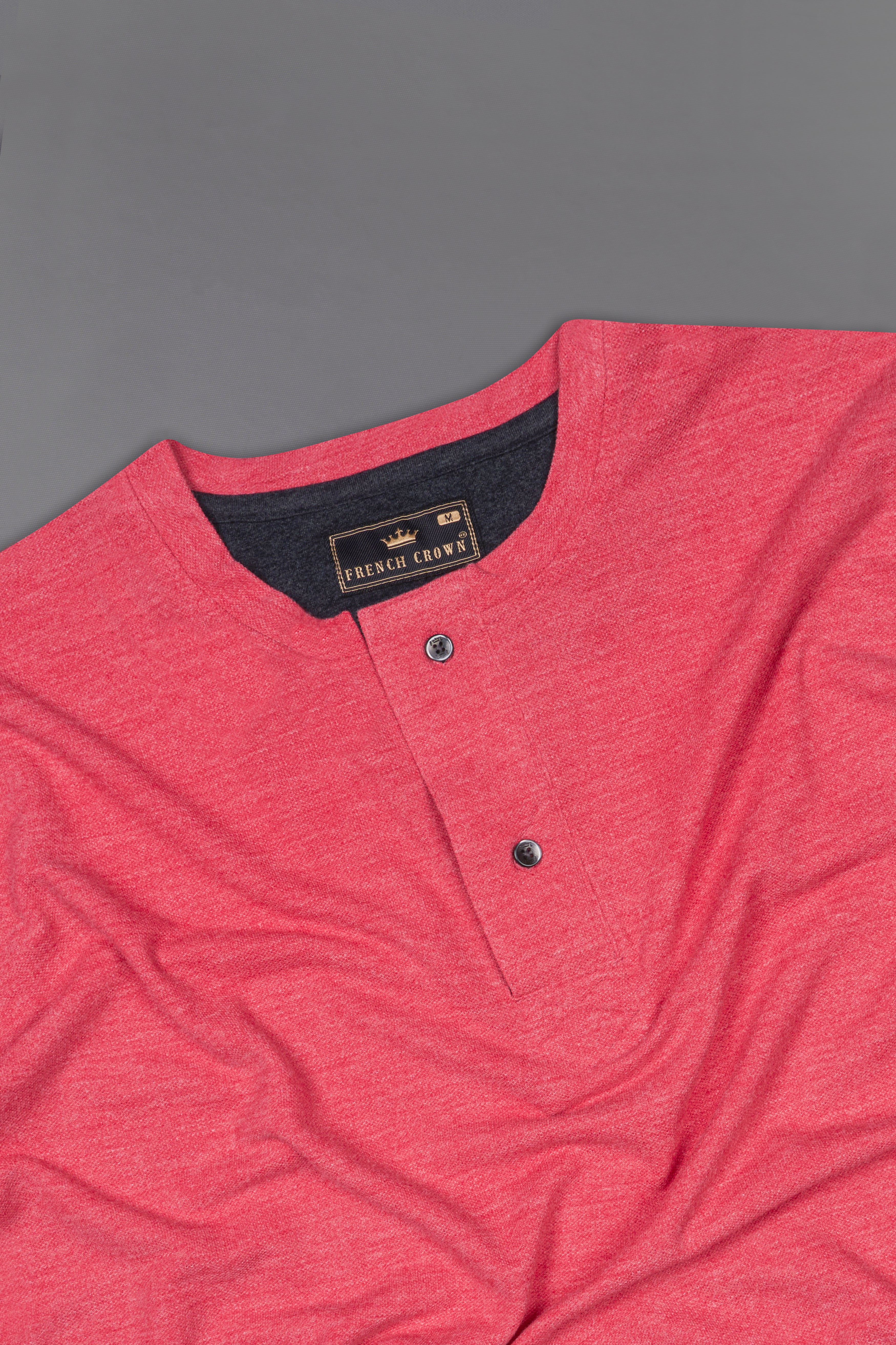 Cranberry Red Premium Cotton Round Neck Pique T-Shirt TS900-S, TS900-M, TS900-L, TS900-XL, TS900-XXL