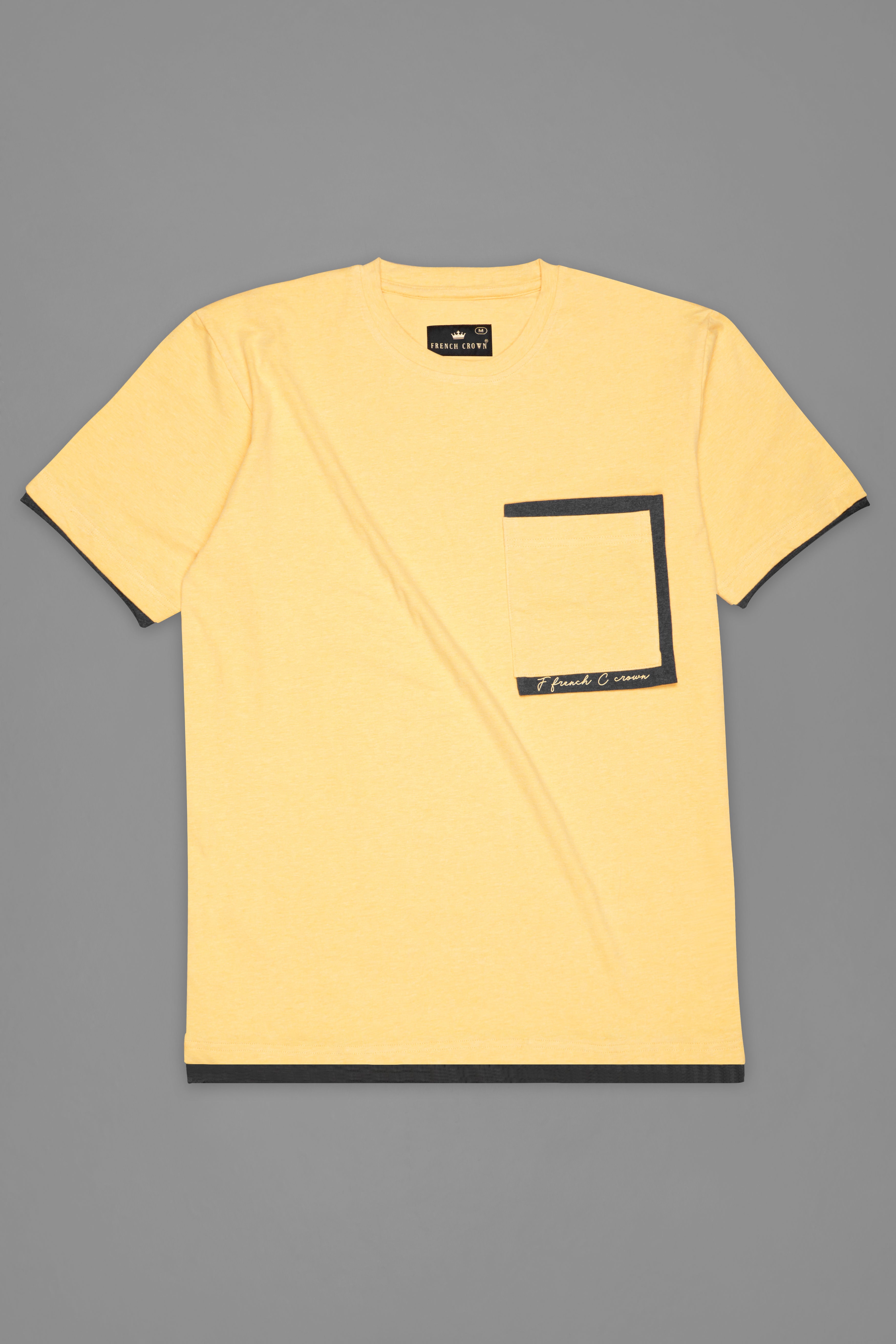 Marzipan Yellow Premium Cotton Jersey T-Shirt TS901-S, TS901-M, TS901-L, TS901-XL, TS901-XXL