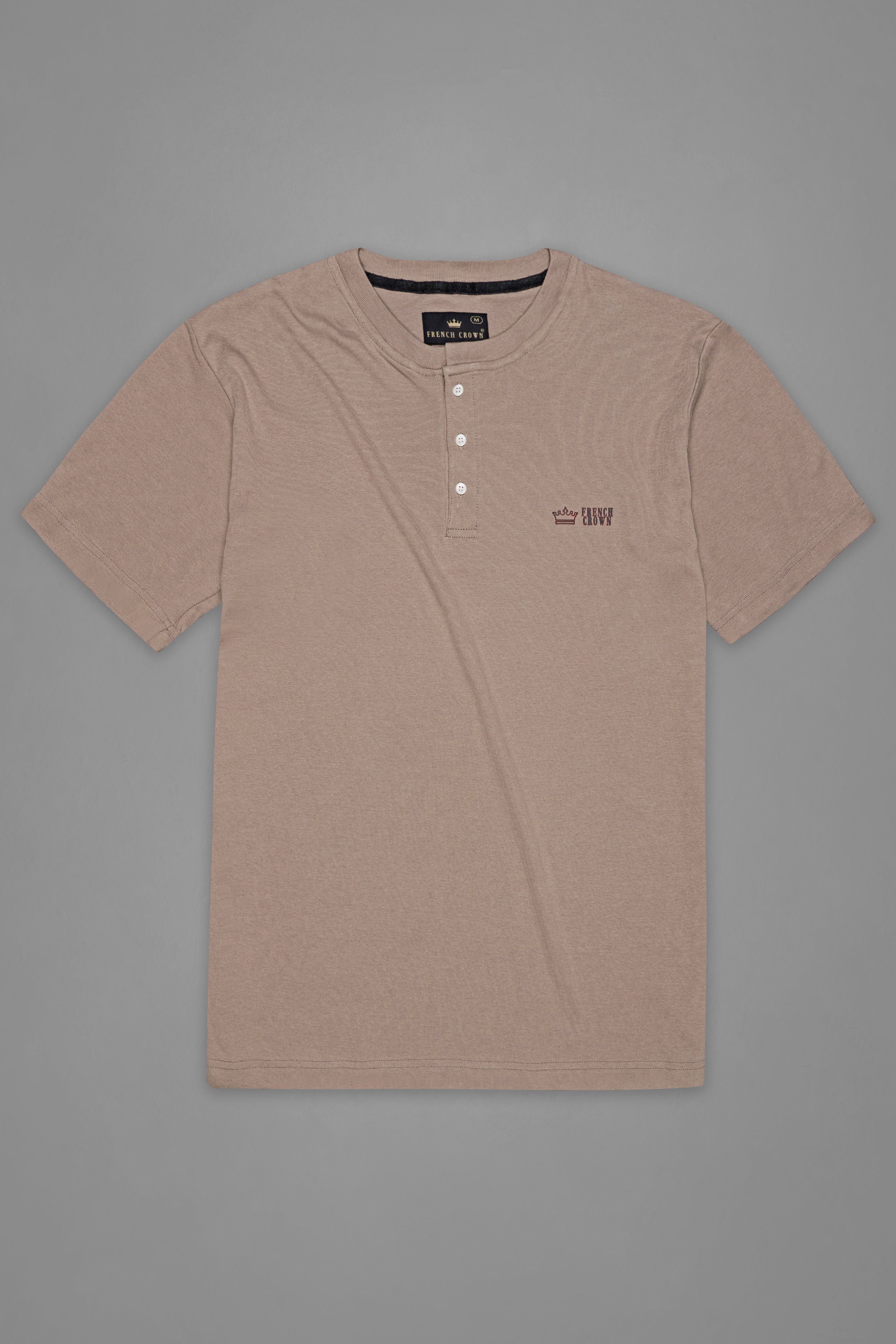 Sandrift Brown Super Soft Interlock Premium Cotton Round Neck T-Shirt TS914-S, TS914-M, TS914-L, TS914-XL, TS914-XXL