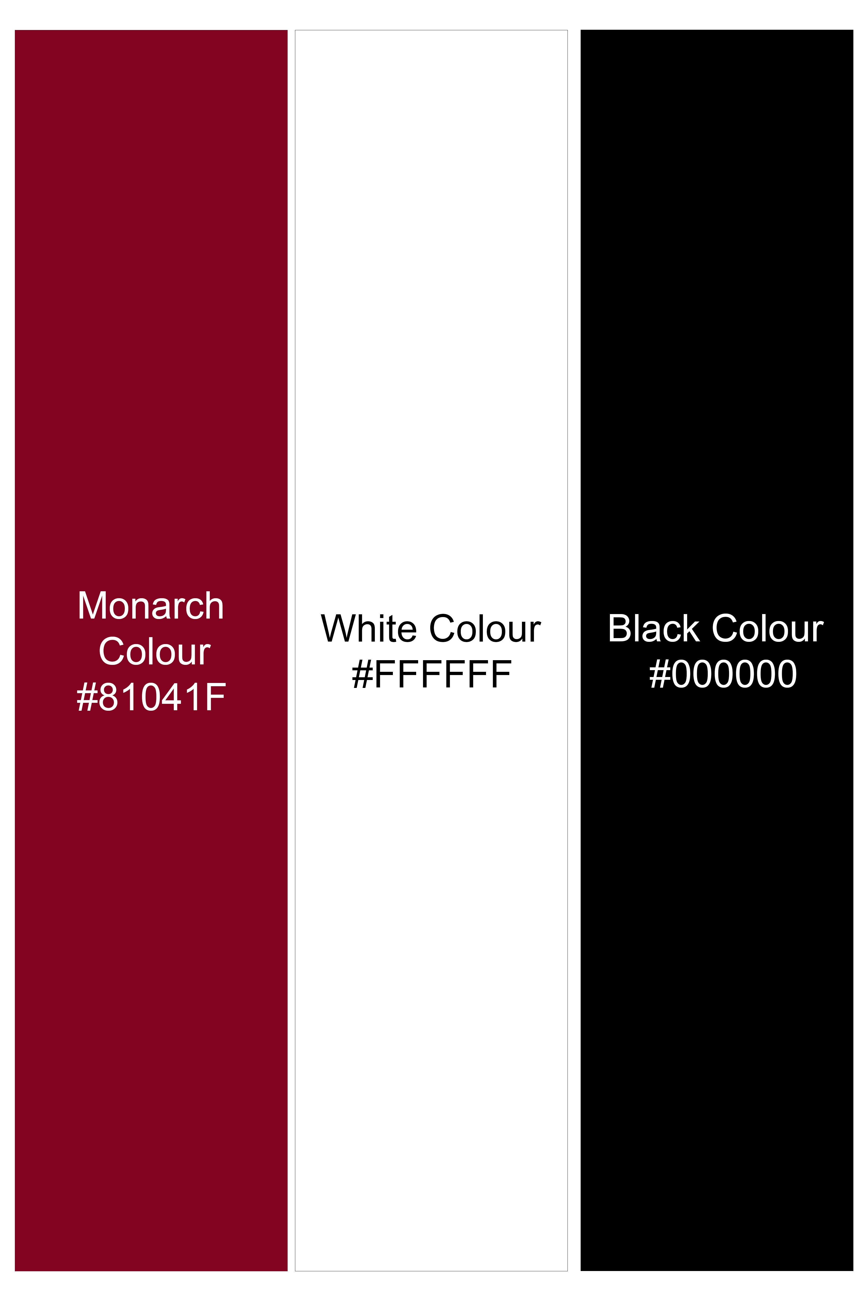Jade Black with Monarch Red and White Premium Cotton Flat Knit Polo TS937-S, TS937-M, TS937-L, TS937-XL, TS937-XXL
