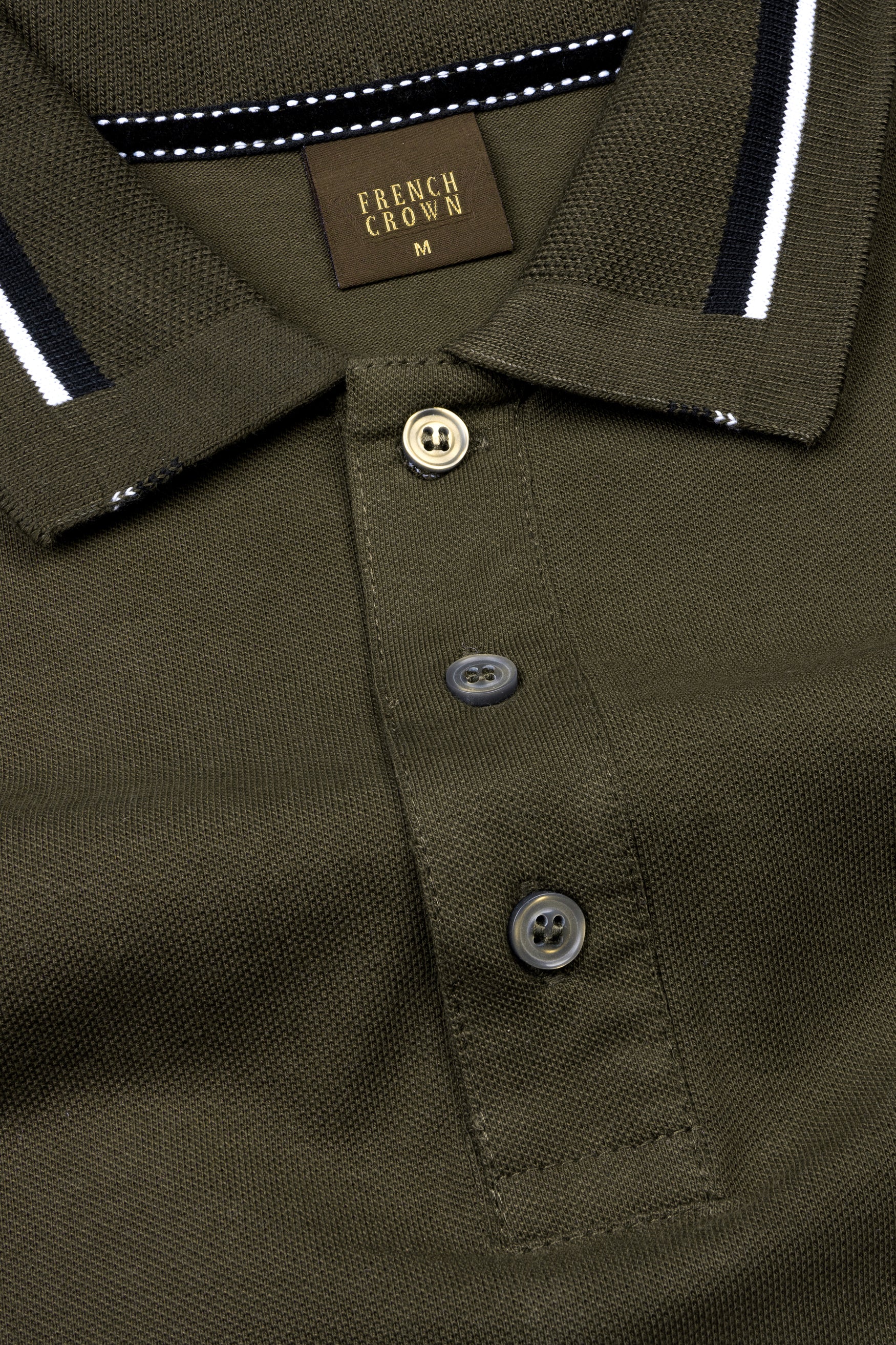 Birch Green Textured Premium Cotton Pique Polo