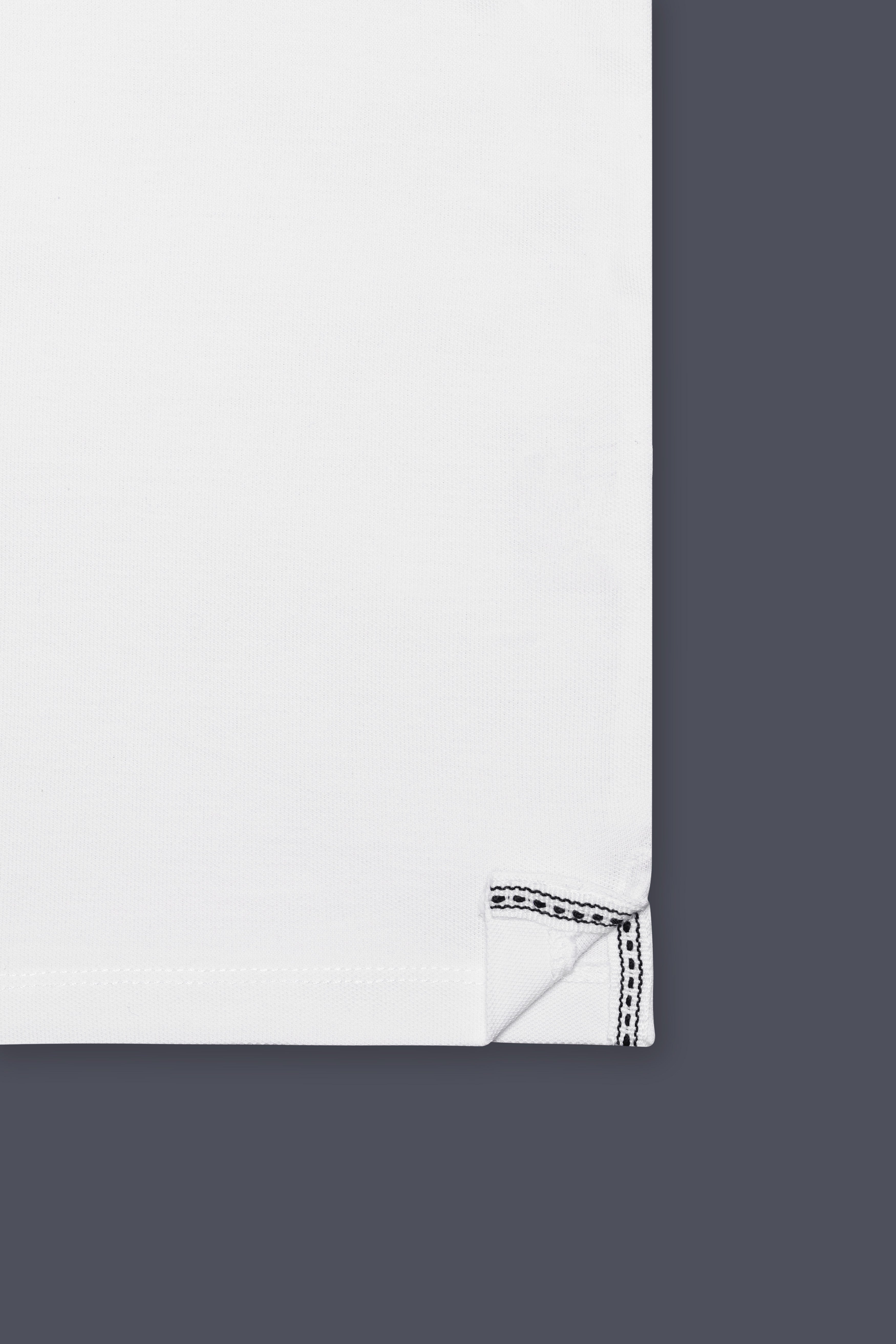 Alvoro-Bright White Super Soft Premium Cotton Pique Polo