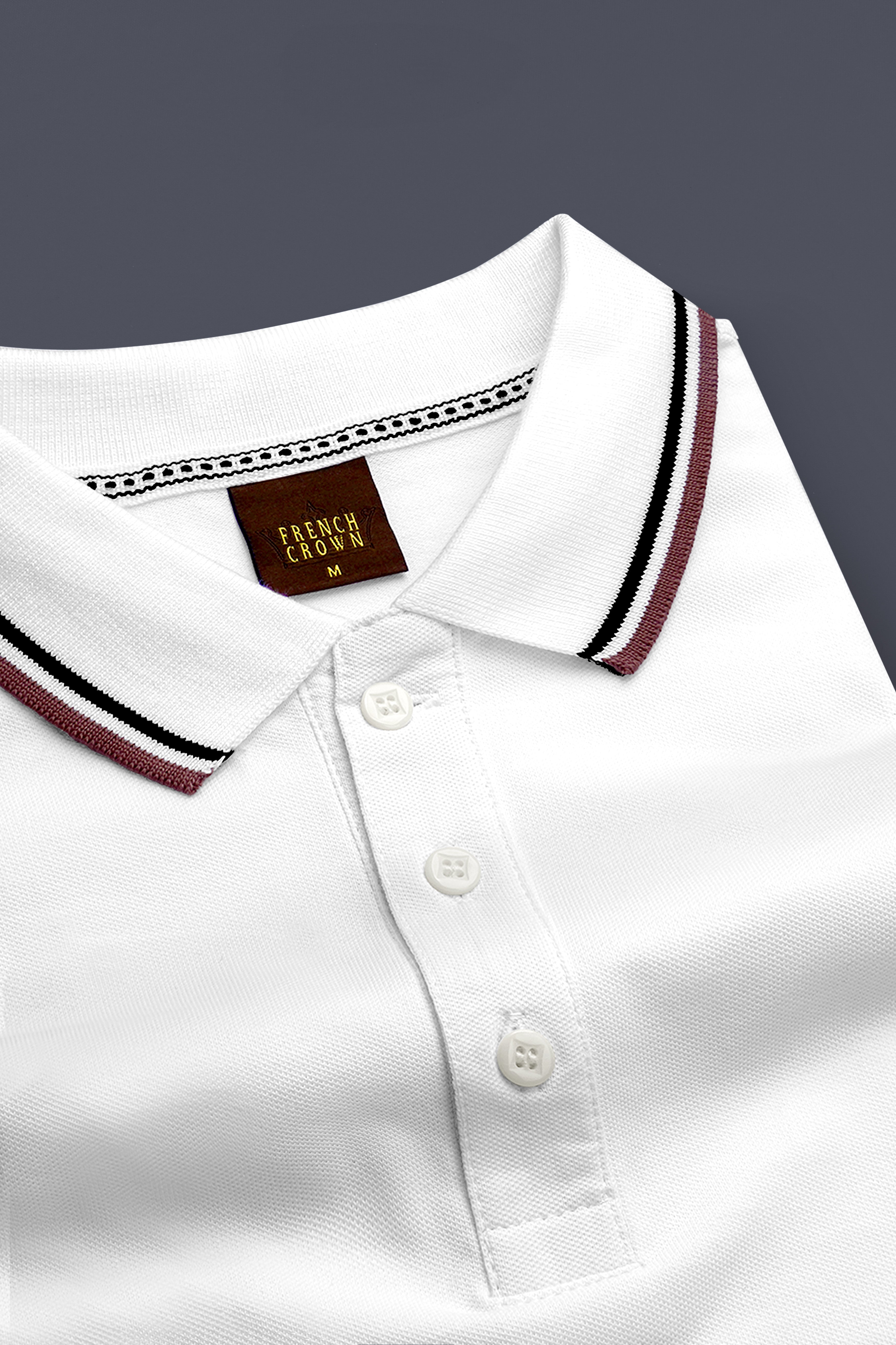 Candoro-Bright White Super Soft Premium Cotton Pique Polo