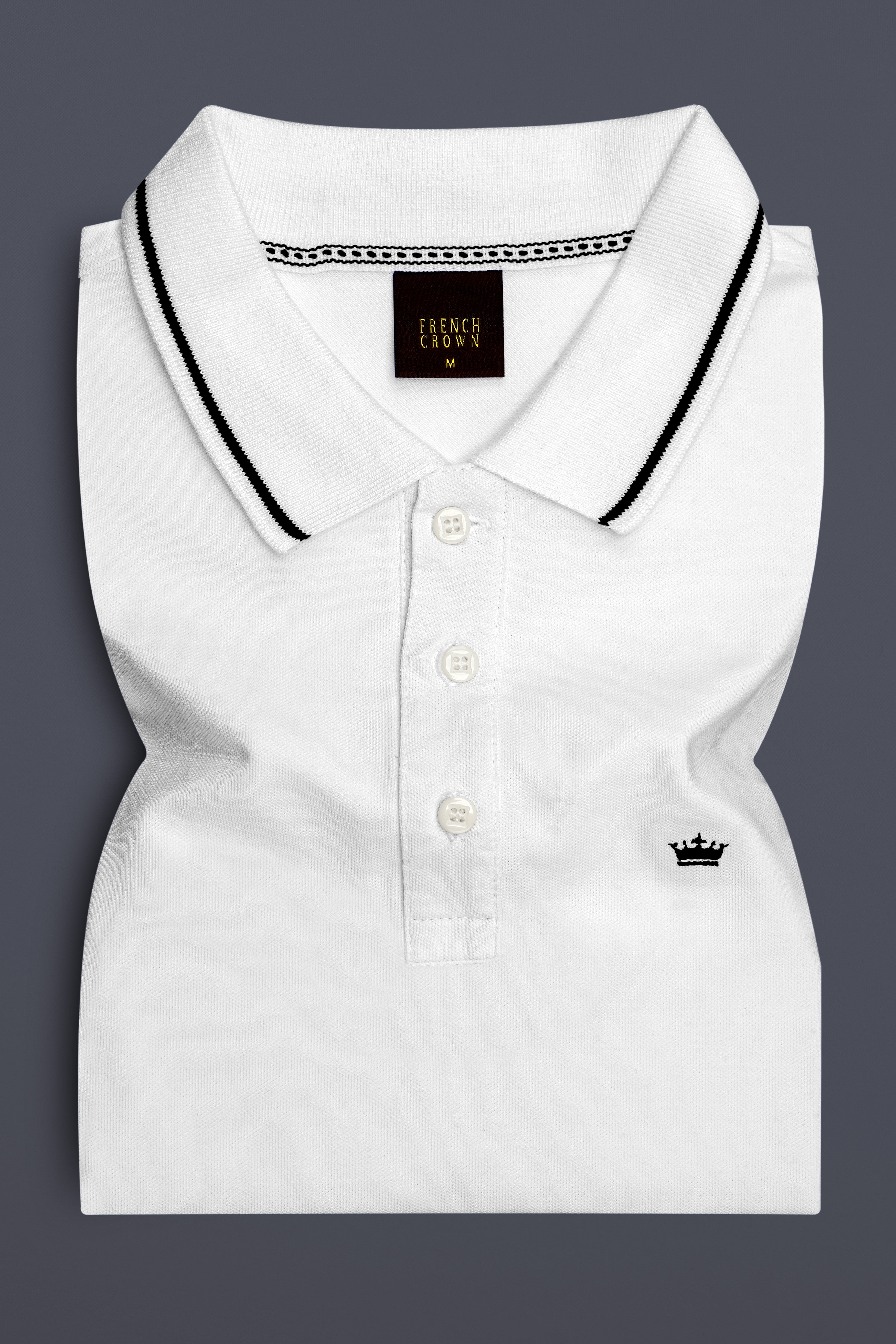 Biancoza-Bright White Super Soft Premium Cotton Pique Polo