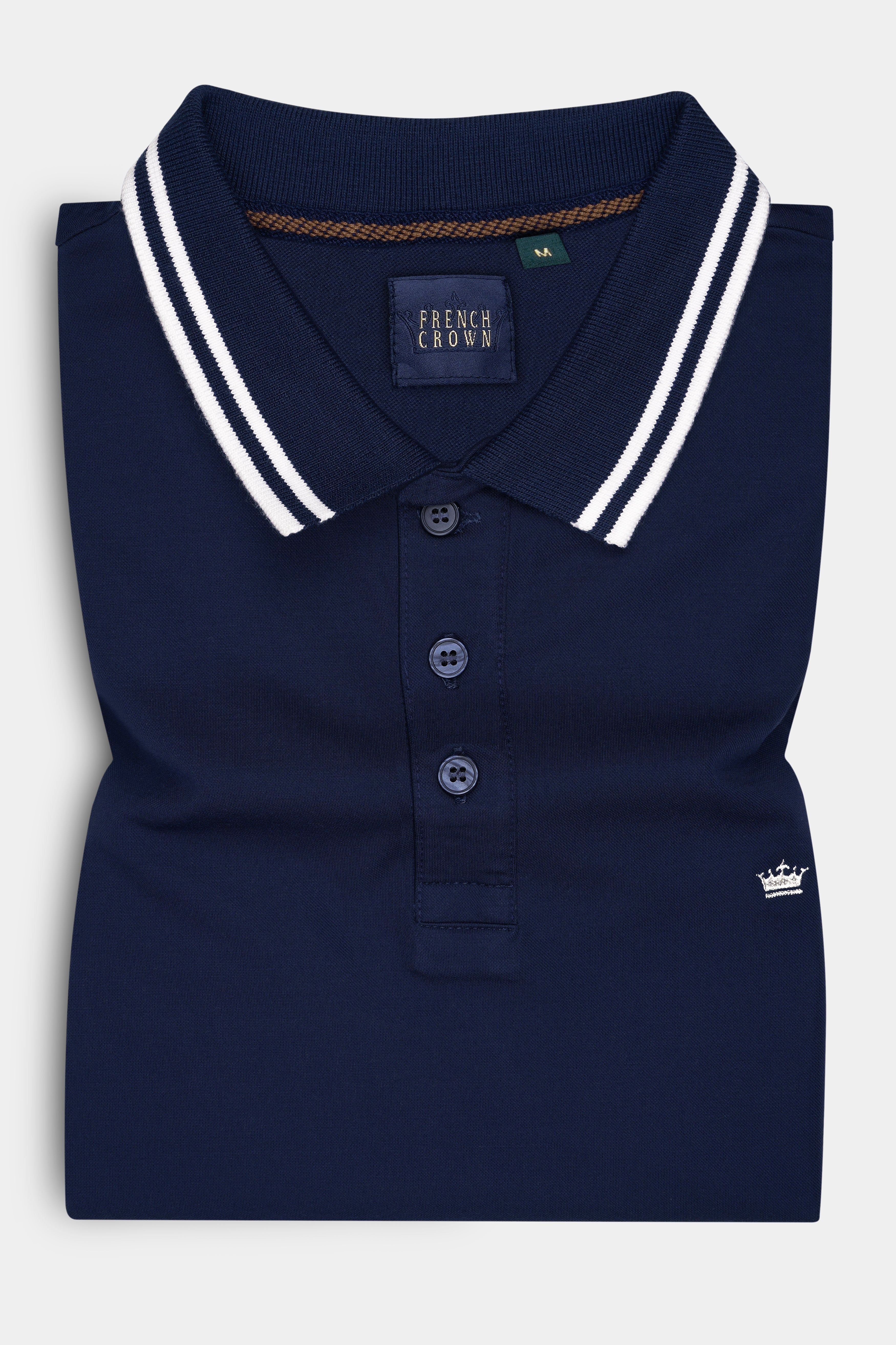 Mirage Blue Premium Cotton Pique Polo