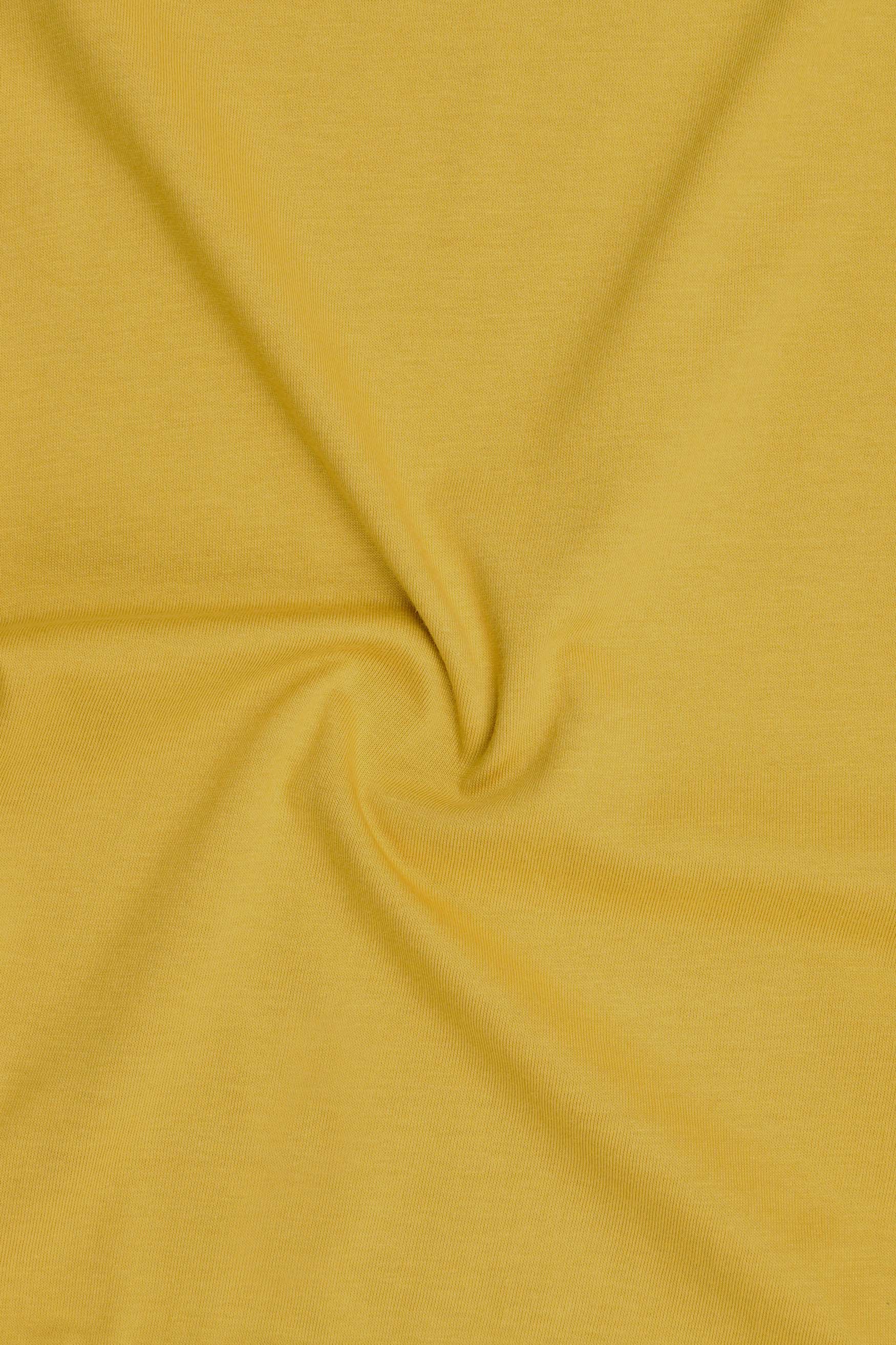 Goldenrod Yellow Full Sleeve Premium Cotton Jersey Sweatshirt