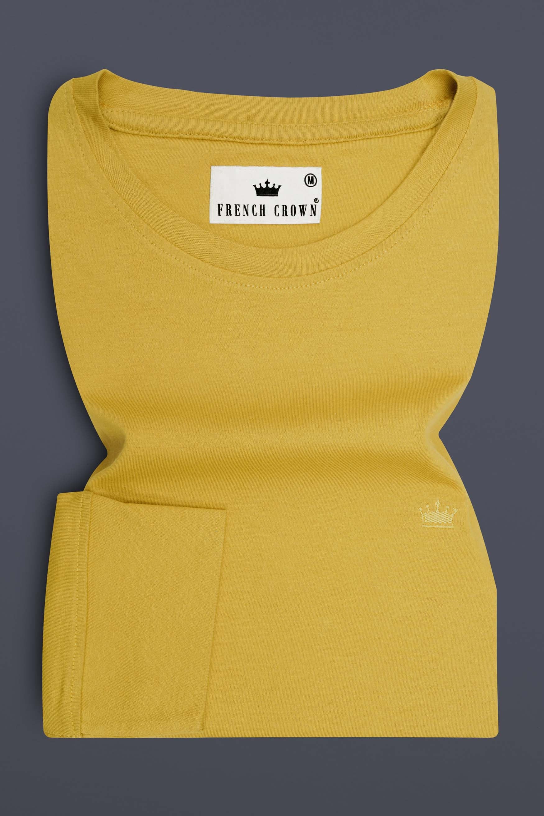 Goldenrod Yellow Full Sleeve Premium Cotton Jersey Sweatshirt