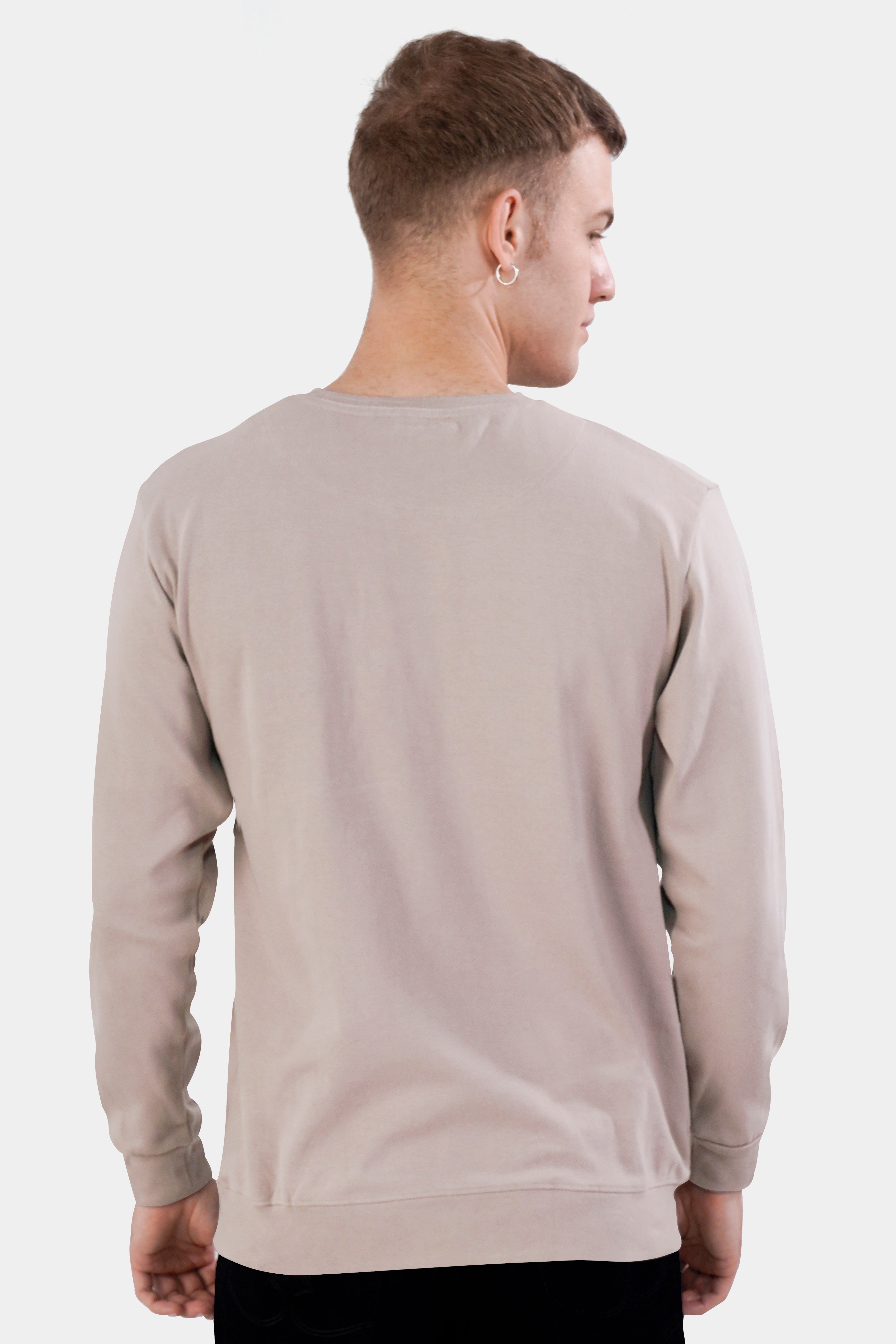 Blossom Brown and Beau Blue Hand Painted Premium Cotton Jersey Sweatshirt,TS515-W01-ART-S, TS515-W01-ART-M, TS515-W01-ART-L, TS515-W01-ART-XL, TS515-W01-ART-XXL