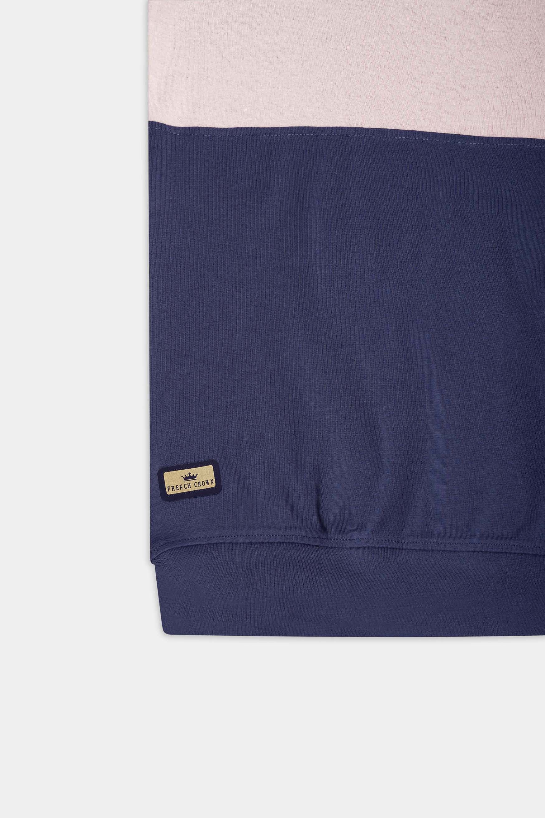 Pale Pink and Mulled Wine Super Soft Premium Jersey Sweatshirt